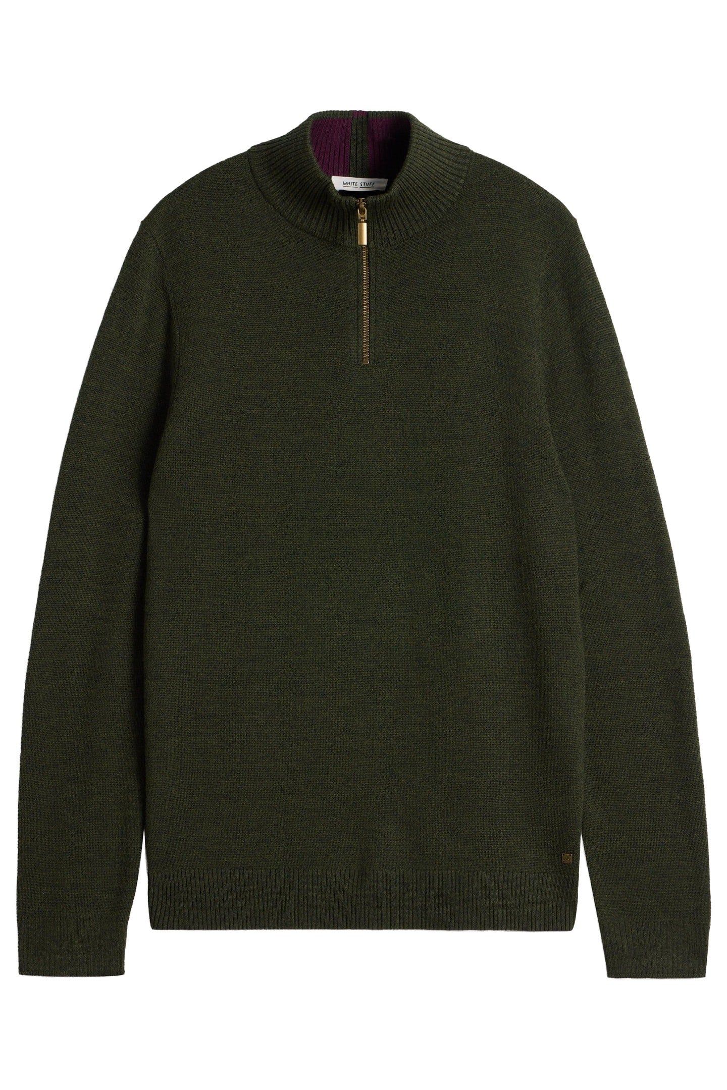 NEWPORT MERINO FUNNEL DARK GREEN 3