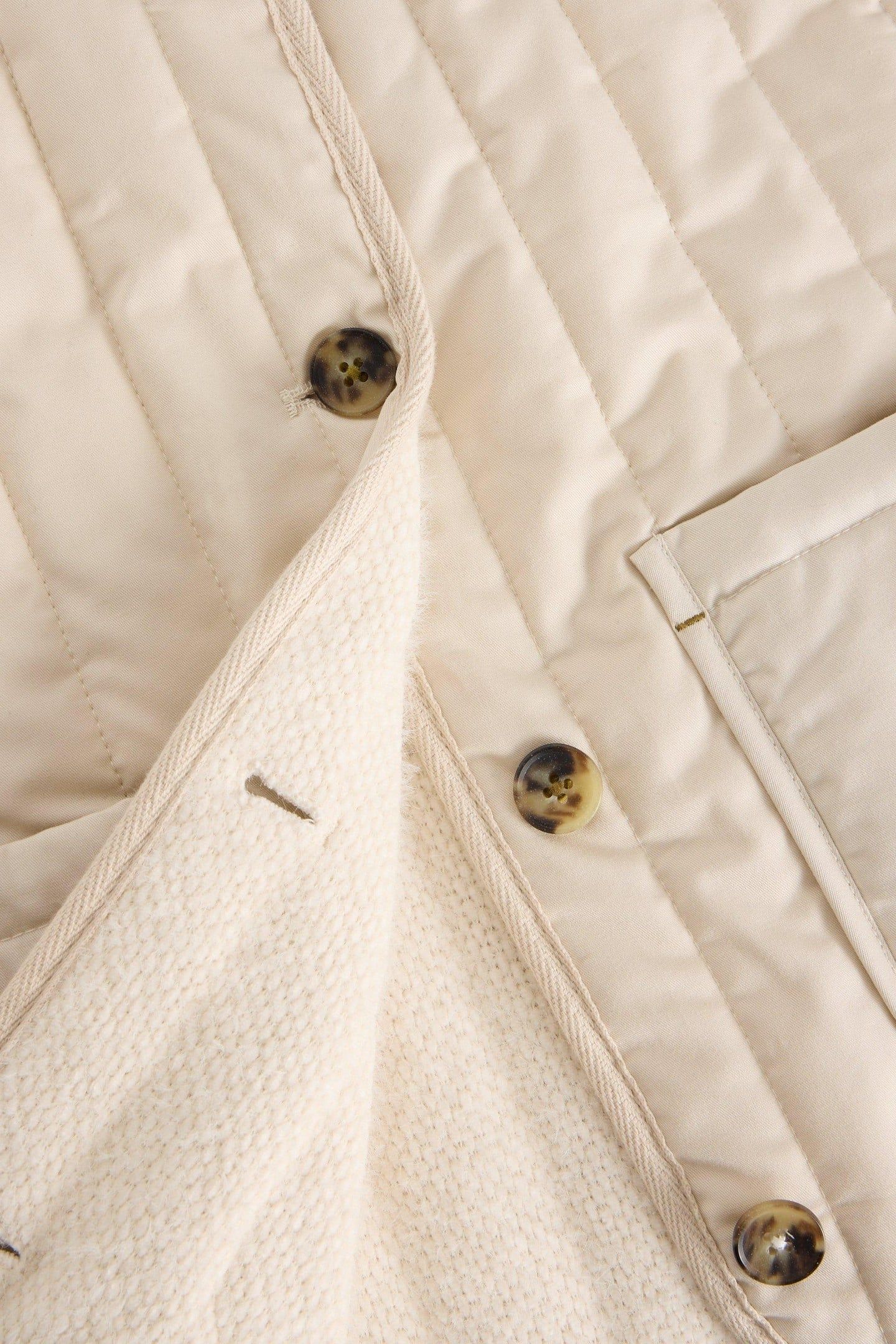 EMMA QUILTED GILET NATURAL WHITE 4