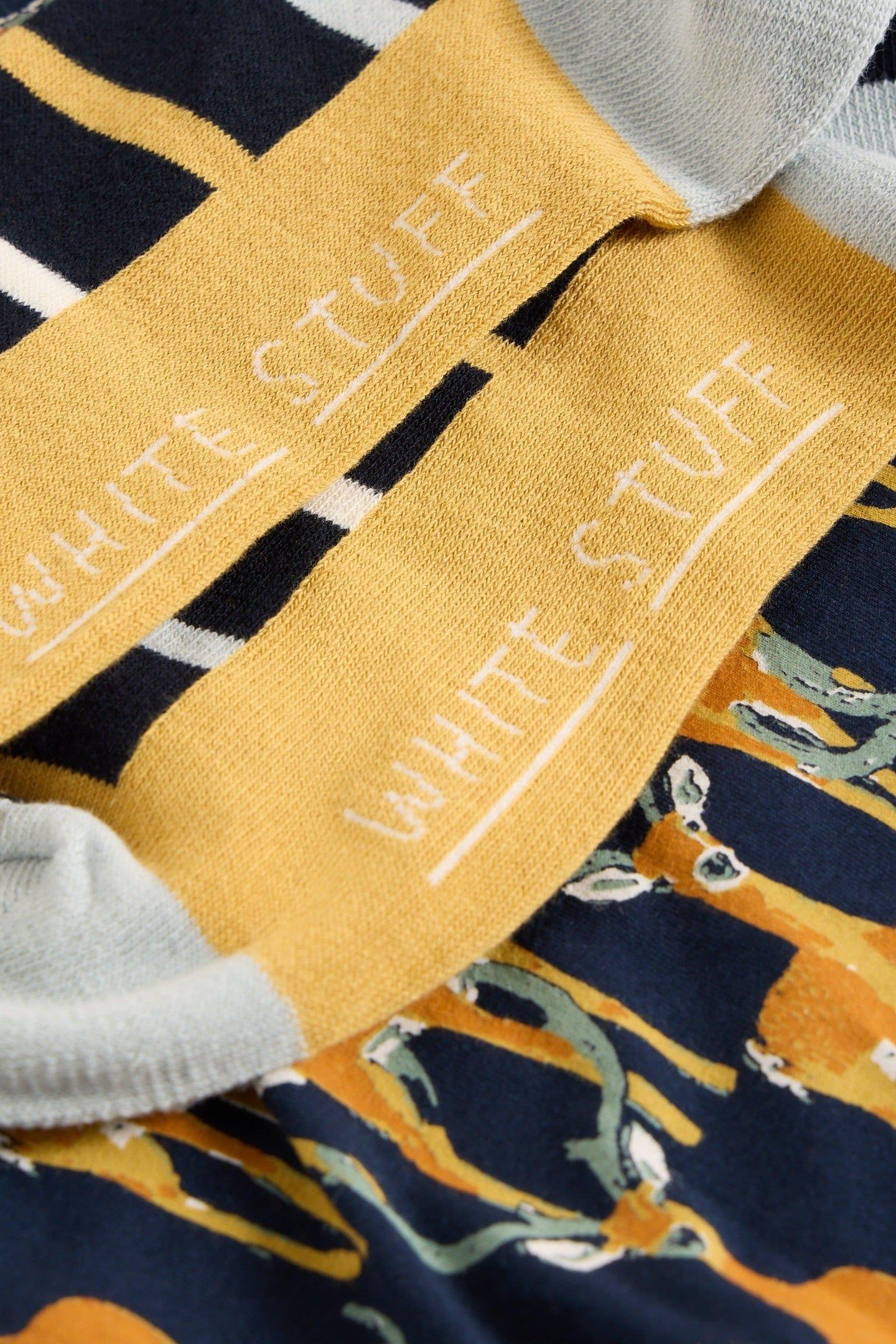 BOXERS & SOCK GIFT SET NAVY PRINT 4