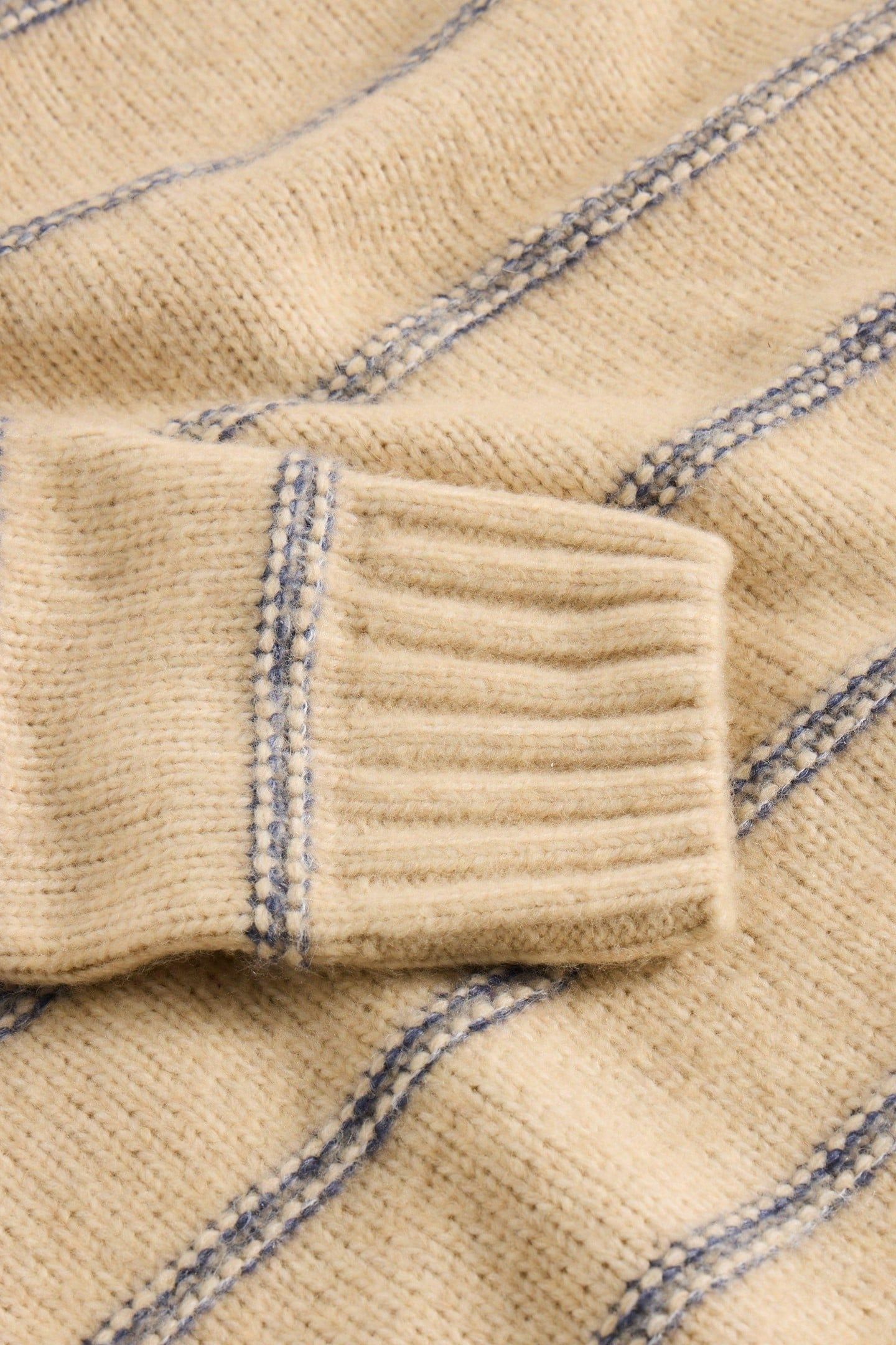BRETON STRIPE CREW NECK JUMPER NATURAL MULTI 5