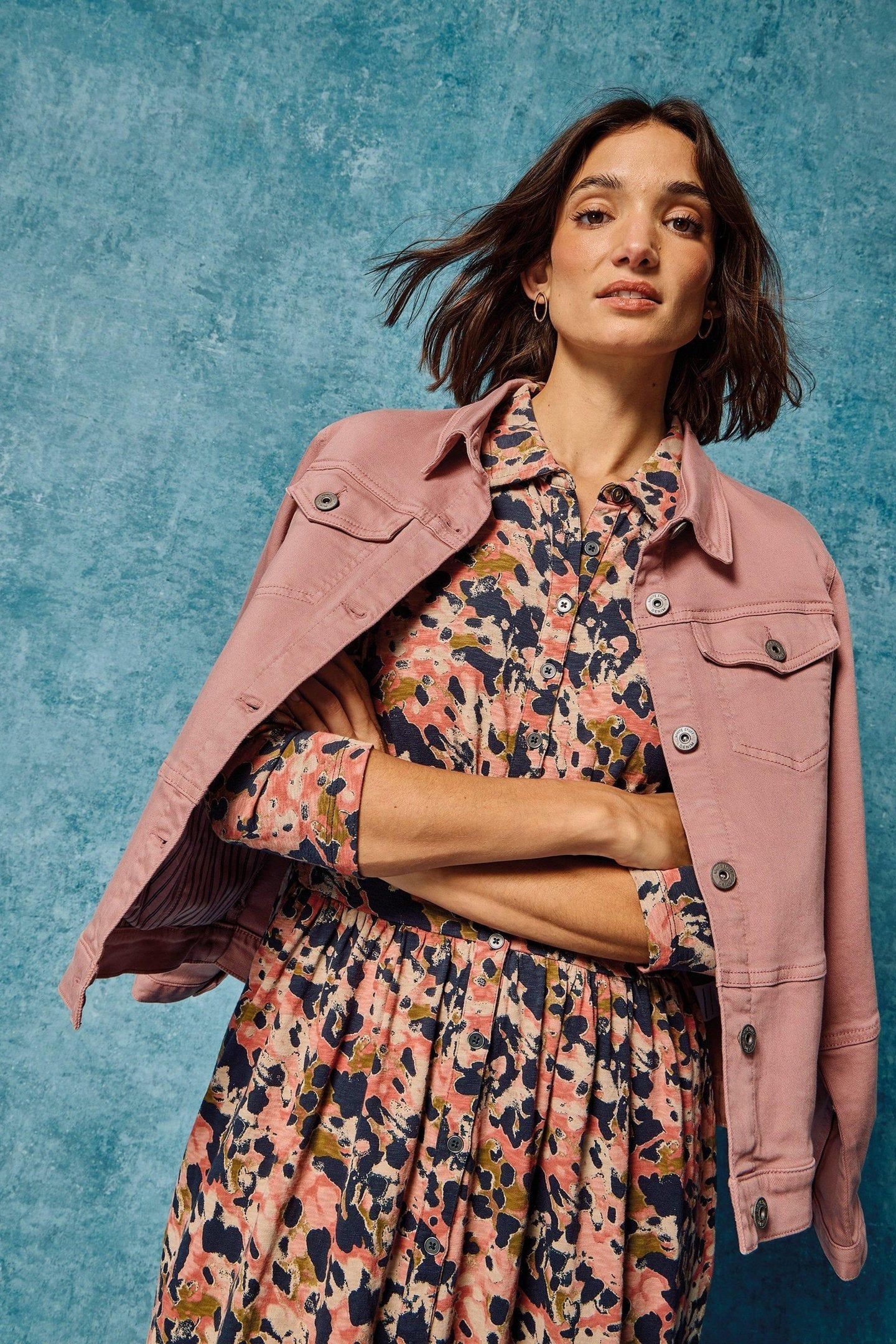CAMILLE DENIM JACKET DUSTY PINK 7