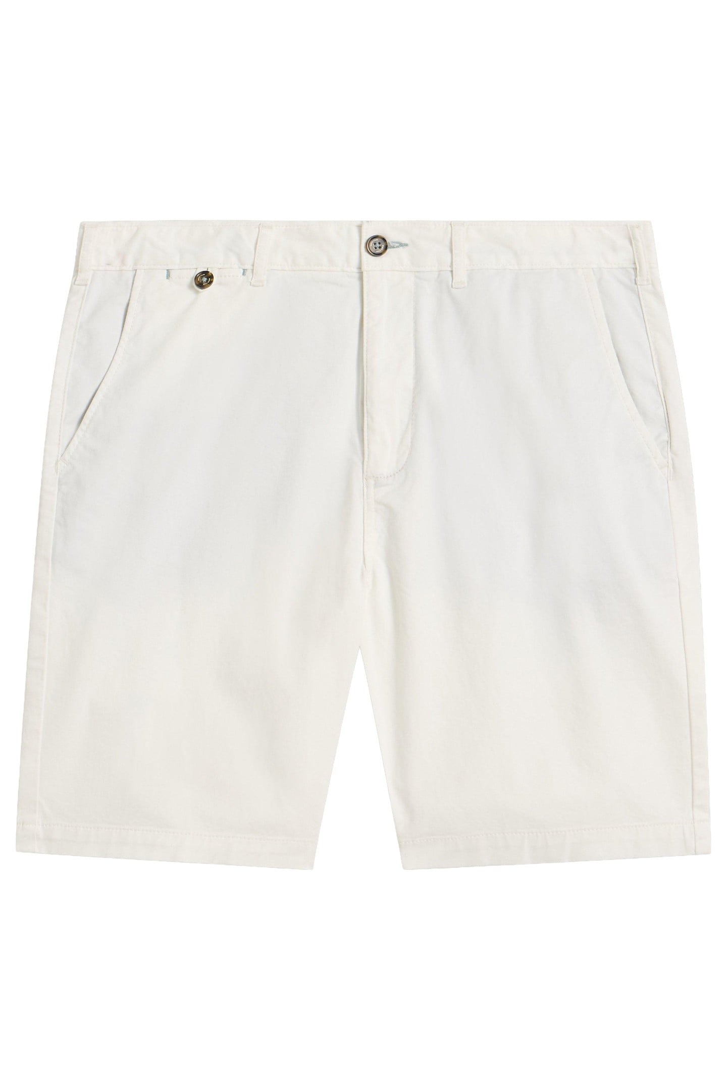 SUTTON ORGANIC CHINO SHORT BRILLIANT WHITE 3