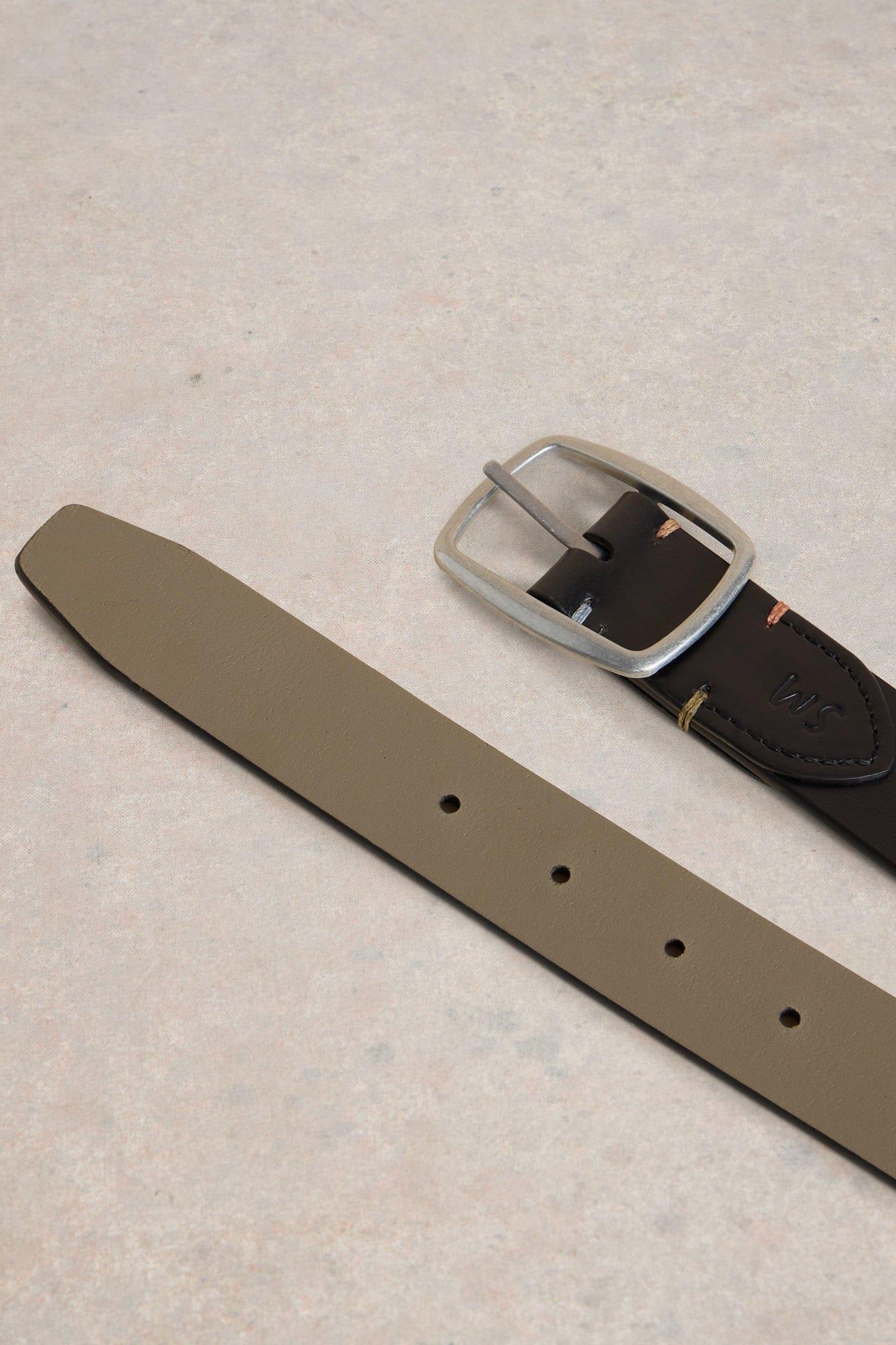 REVERSIBLE LEATHER BELT BLACK MULTI 3