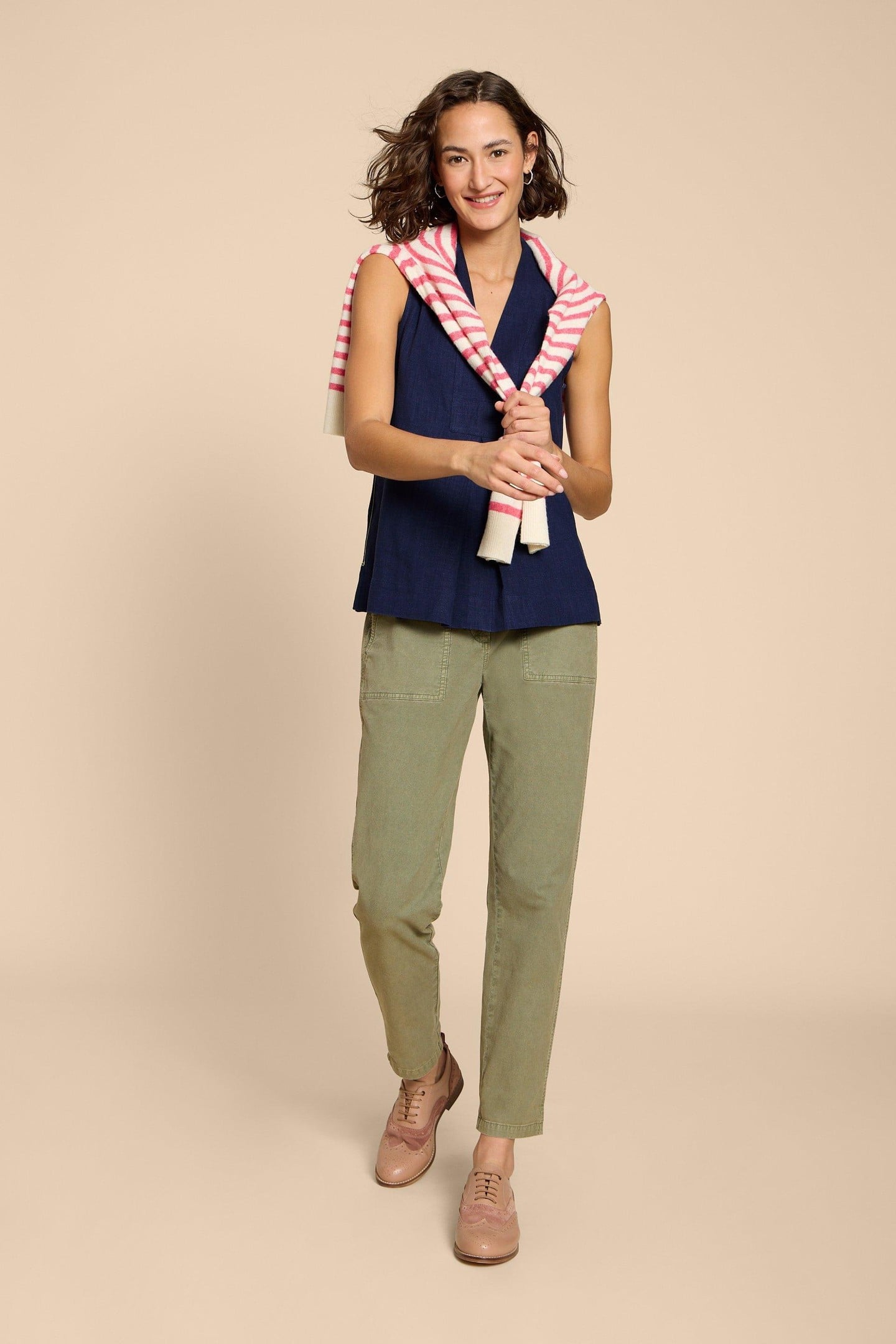 CELIA JERSEY MIX SHIRT FRENCH NAVY 2