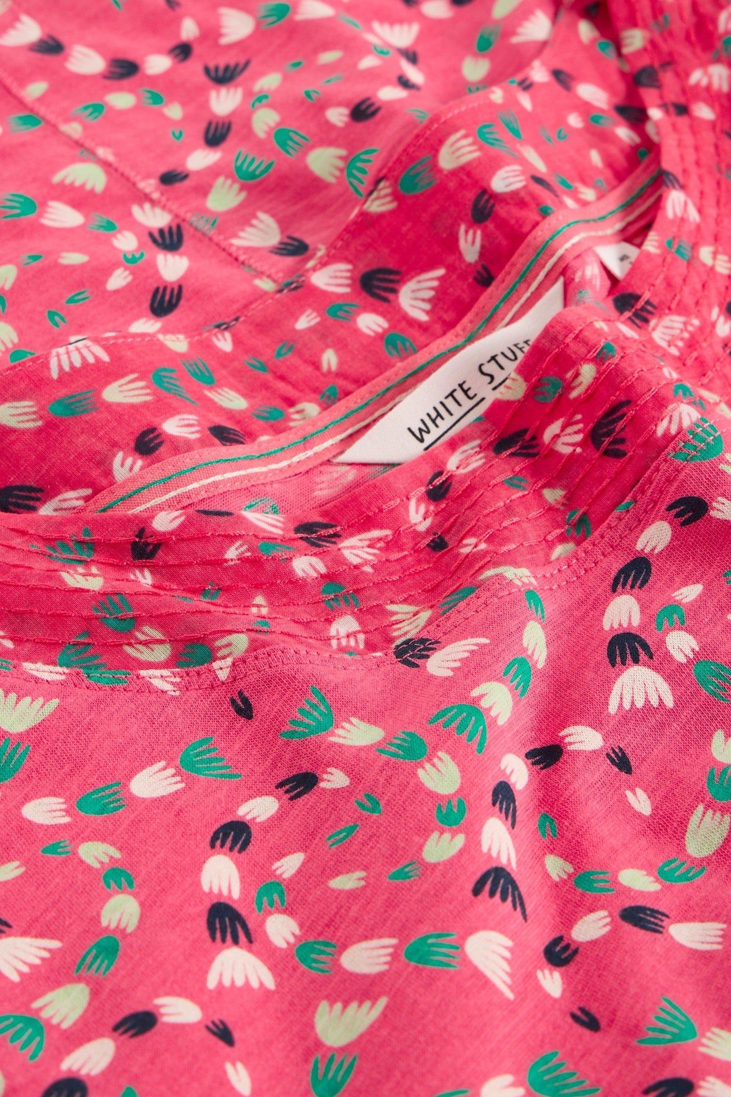 WEAVER JERSEY TEE CORAL PRINT 5