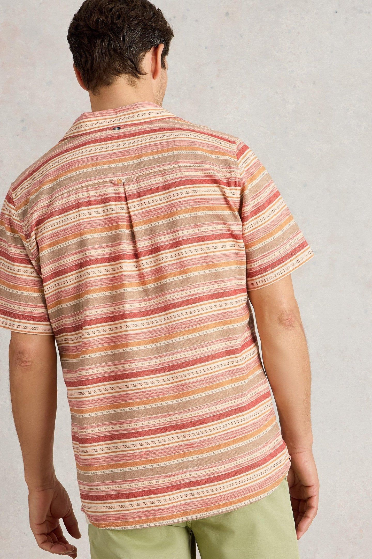 HORIZONTAL SS STRIPE SHIRT RED MULTI 2