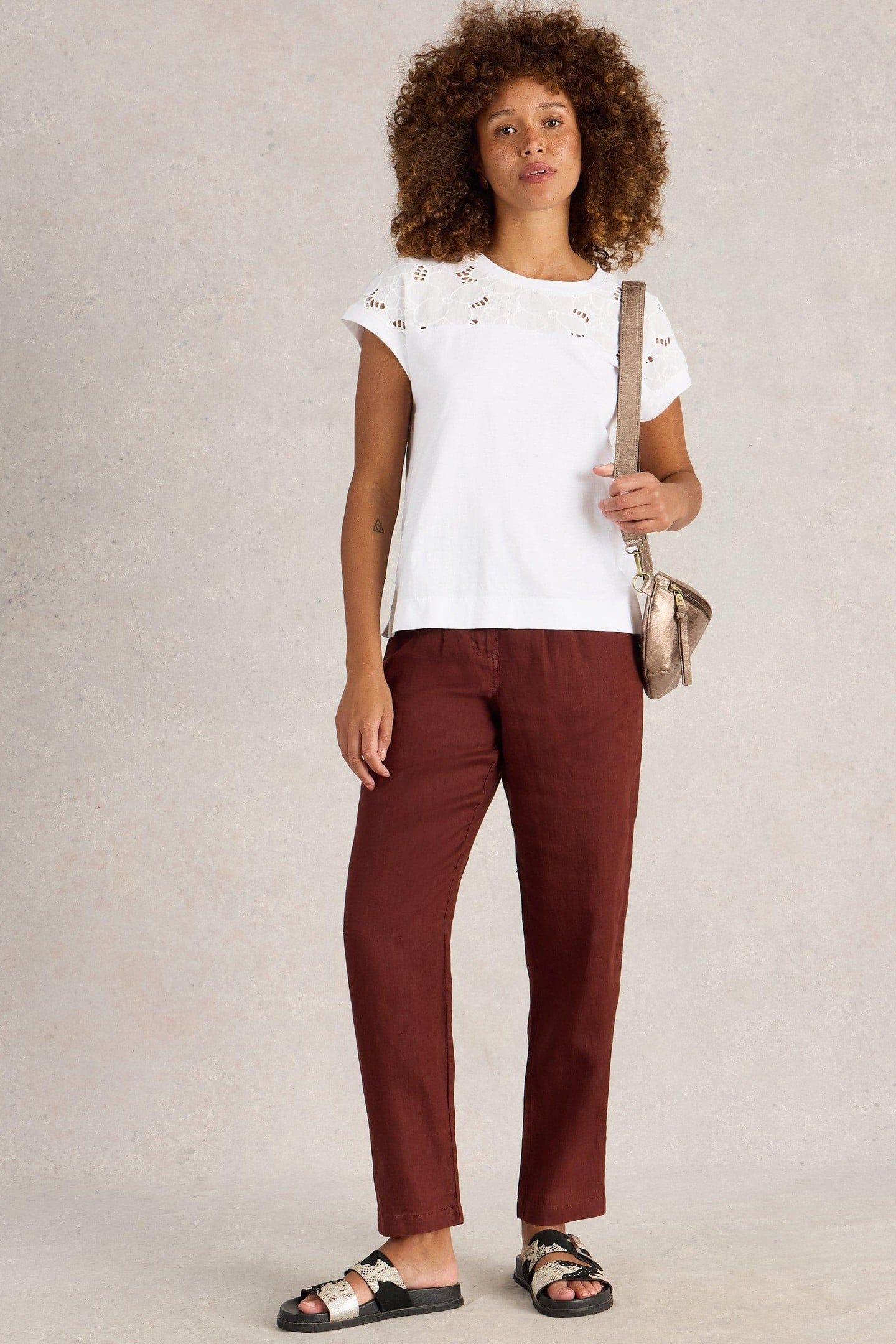 THEA BRODERIE TEE BRILLIANT WHITE 2