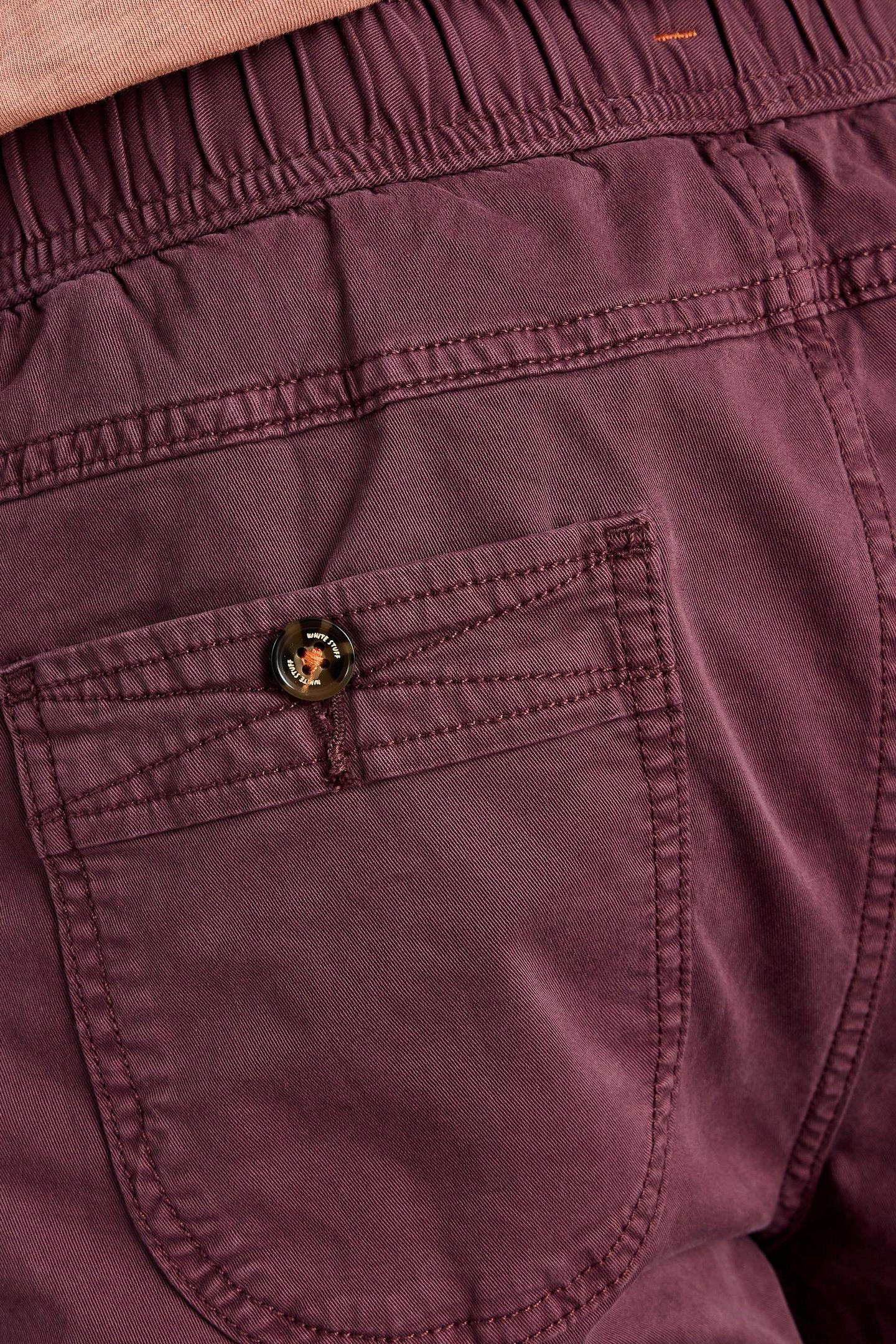 SUTTON DRAWSTRING TROUSER DARK PLUM 7