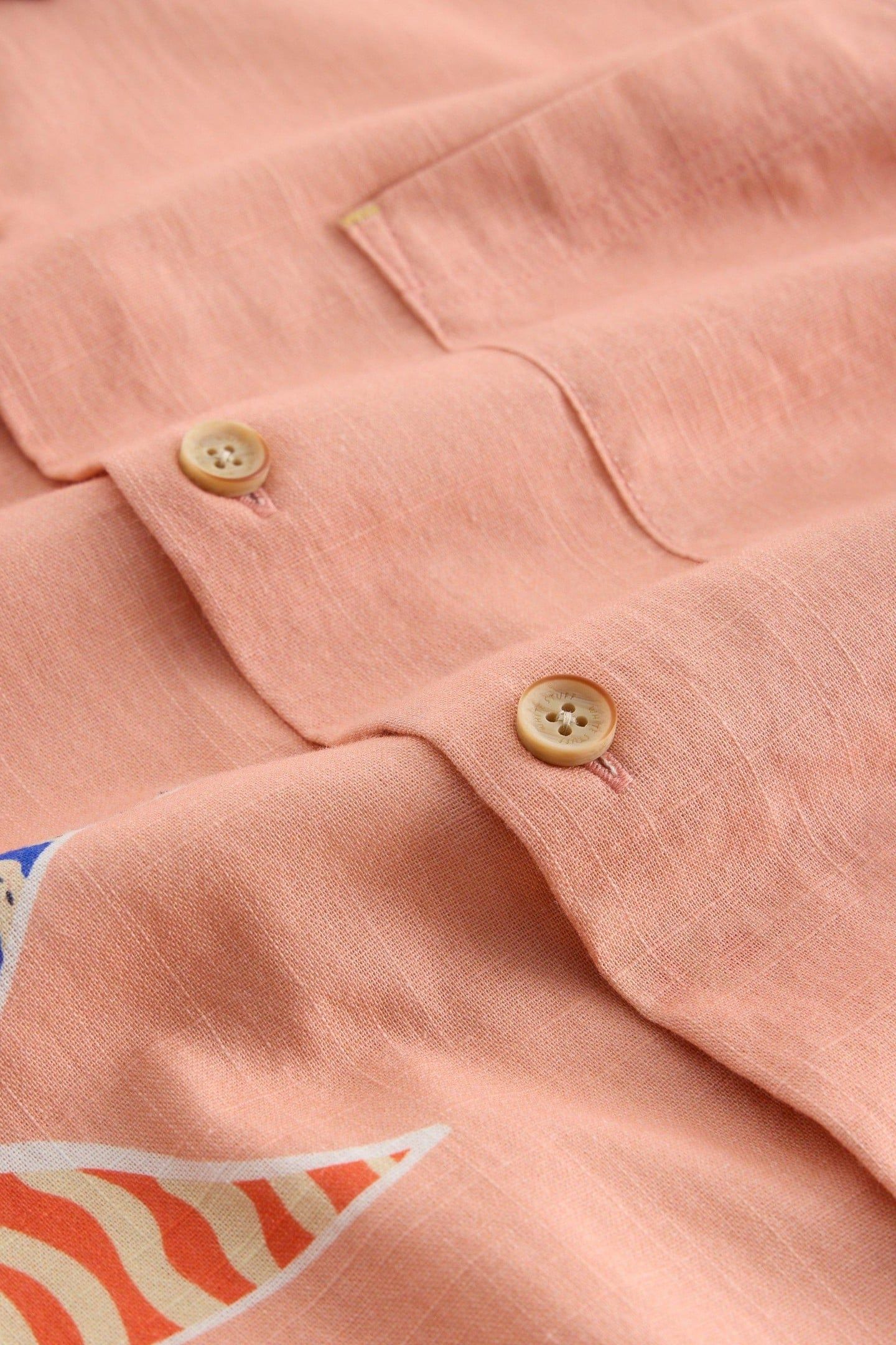 FINSBURY LEAVES PRINTED SHIRT PINK PRINT 6