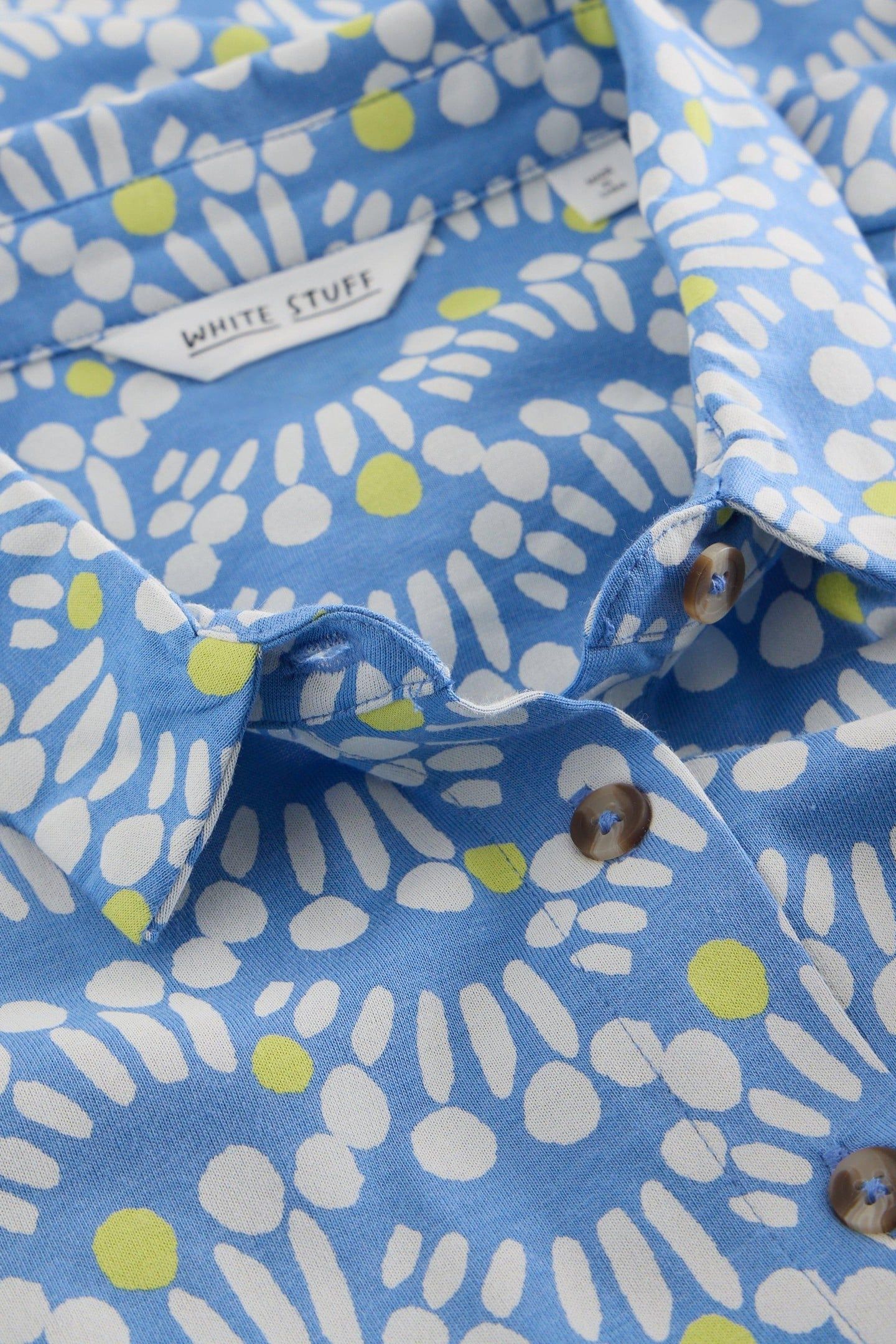 RIA JERSEY SHIRT DRESS BLUE PRINT 5