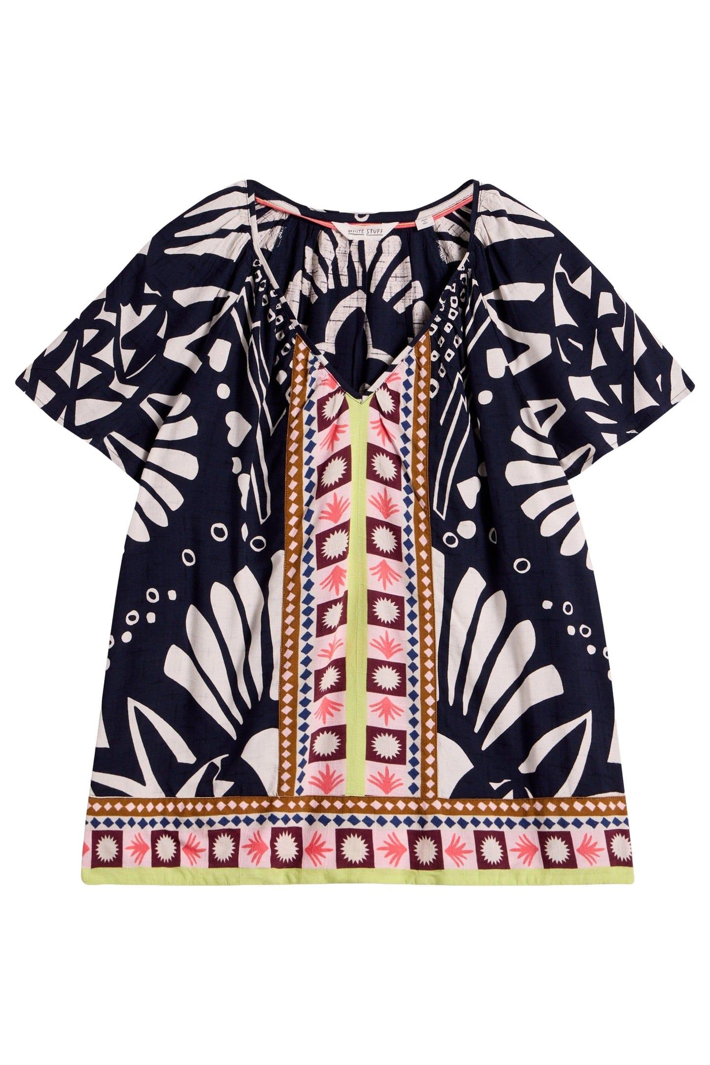 IMOGEN TOP NAVY PRINT 4