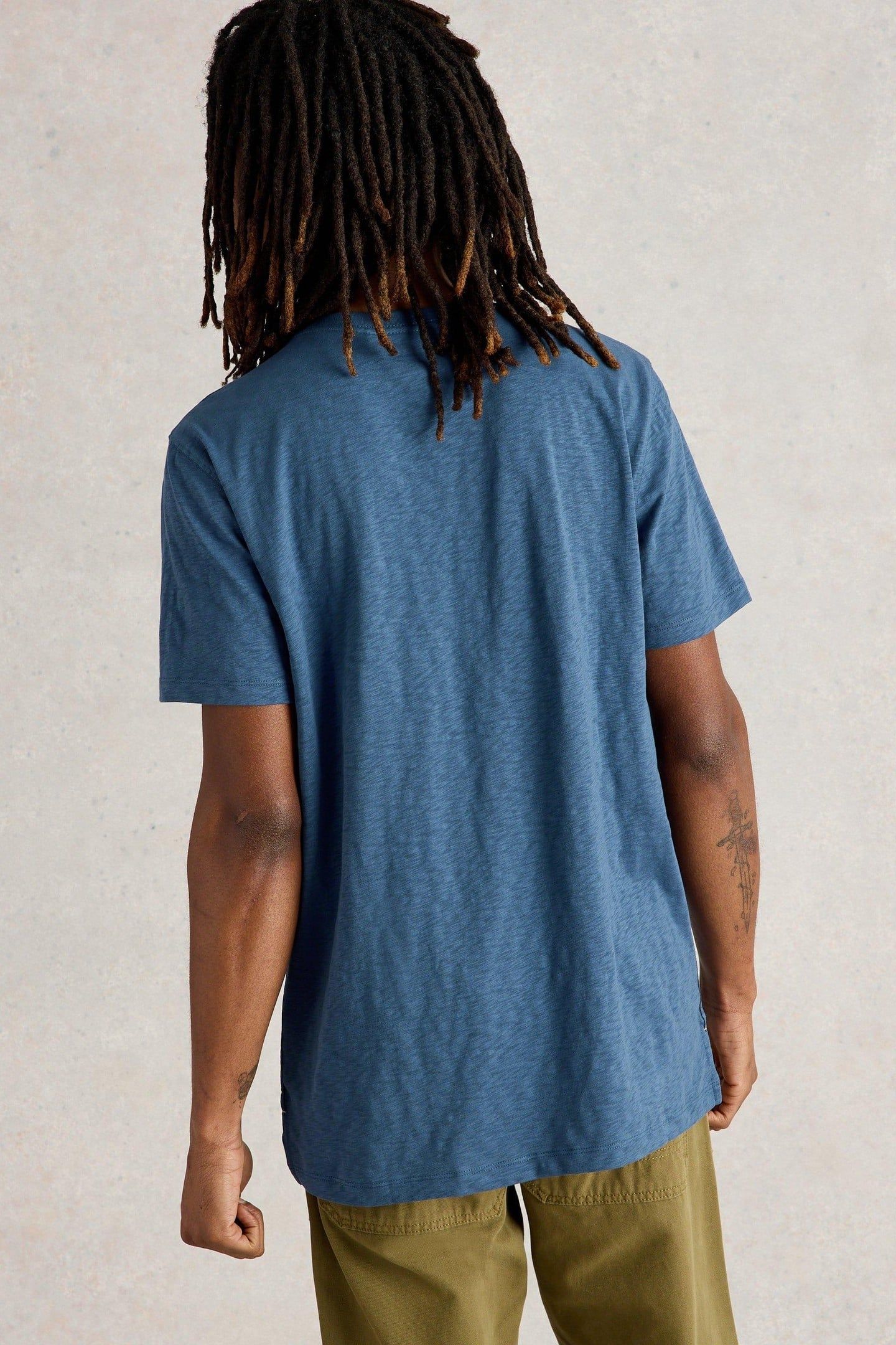 THREE FISHES GRAPHIC TEE BLUE PRINT 3