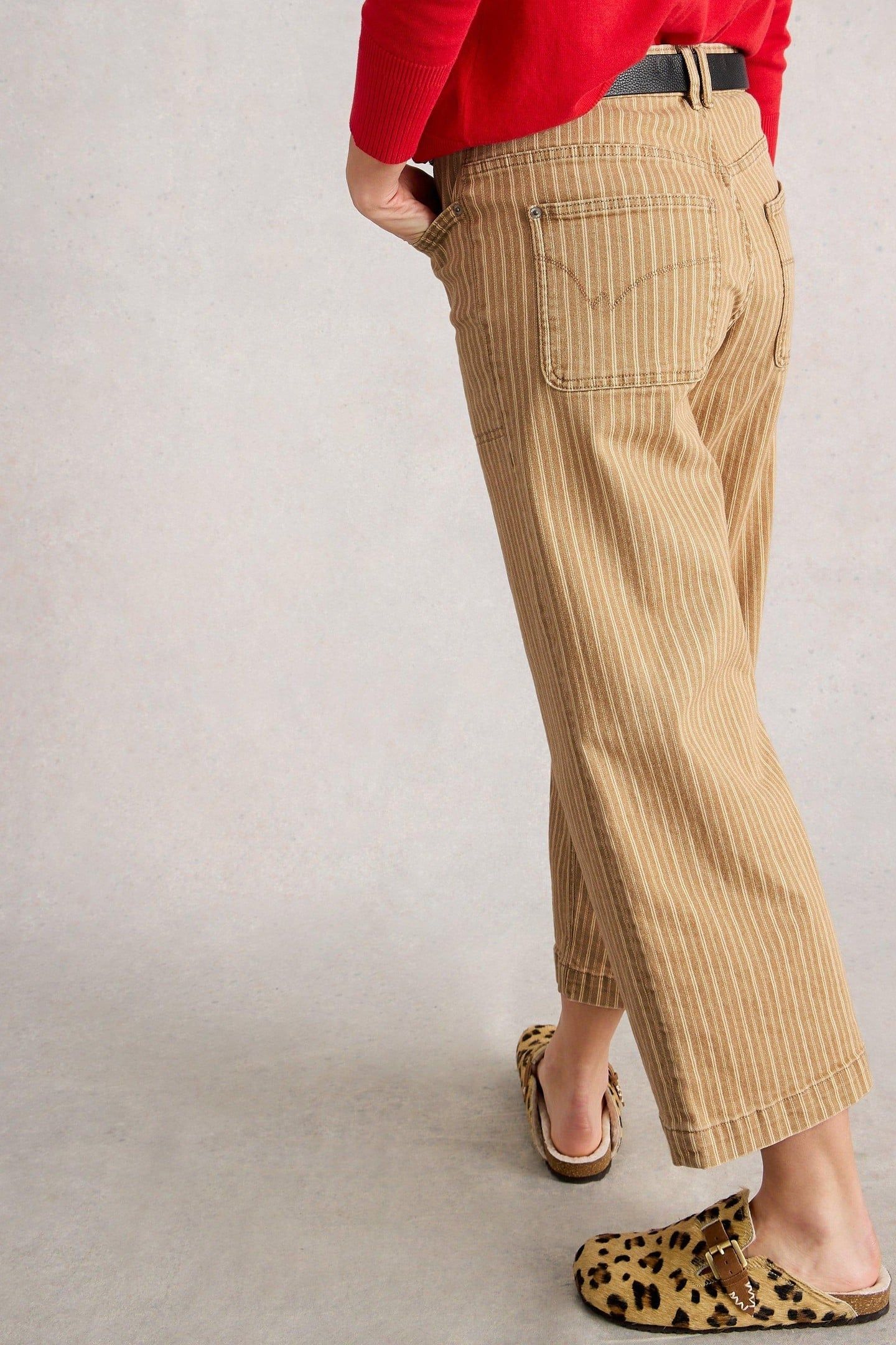 TIA WIDE LEG CROP JEAN CHARTREUSE MULTI 5
