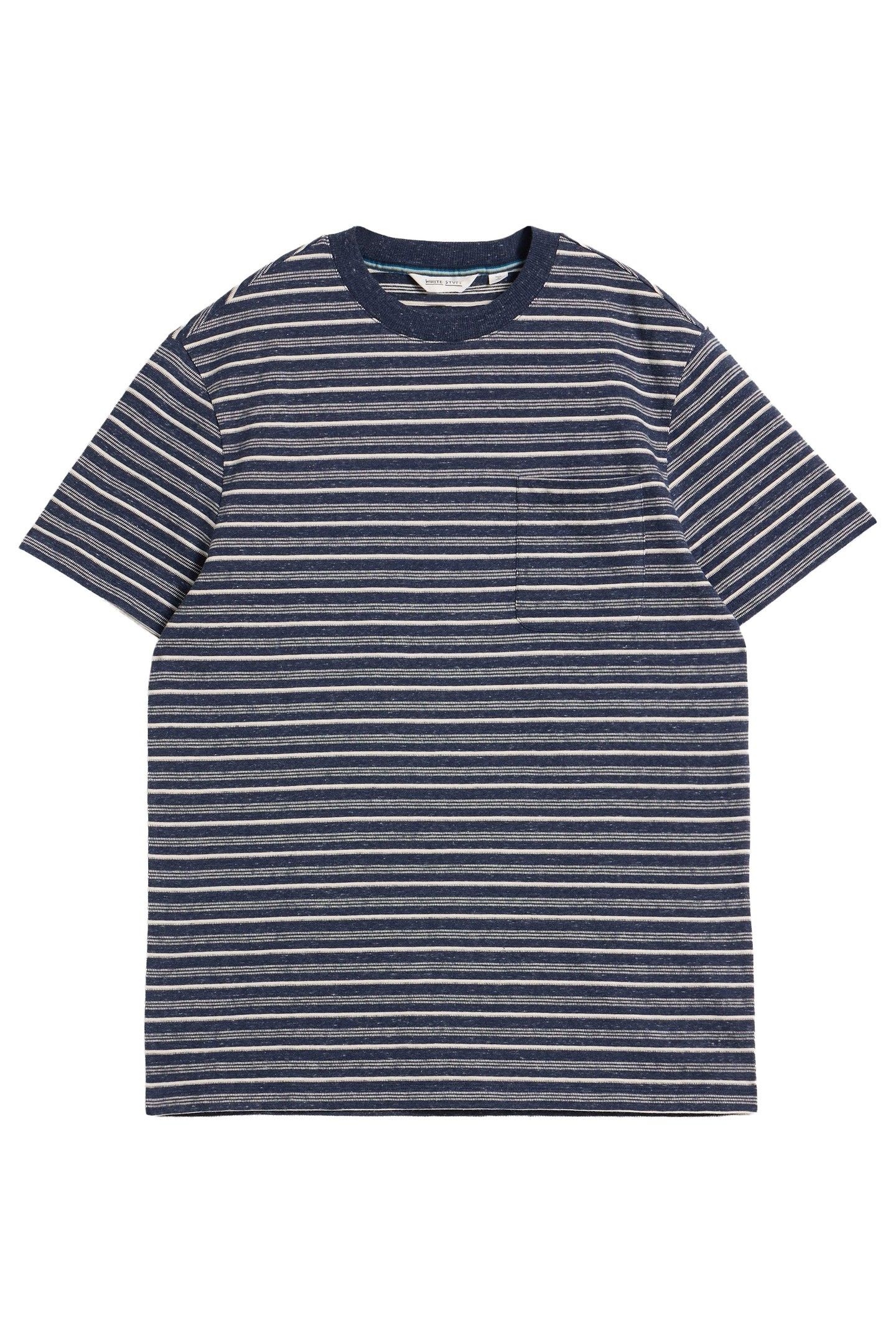 ABERSOCH STRIPE SS TEE DARK NAVY 4