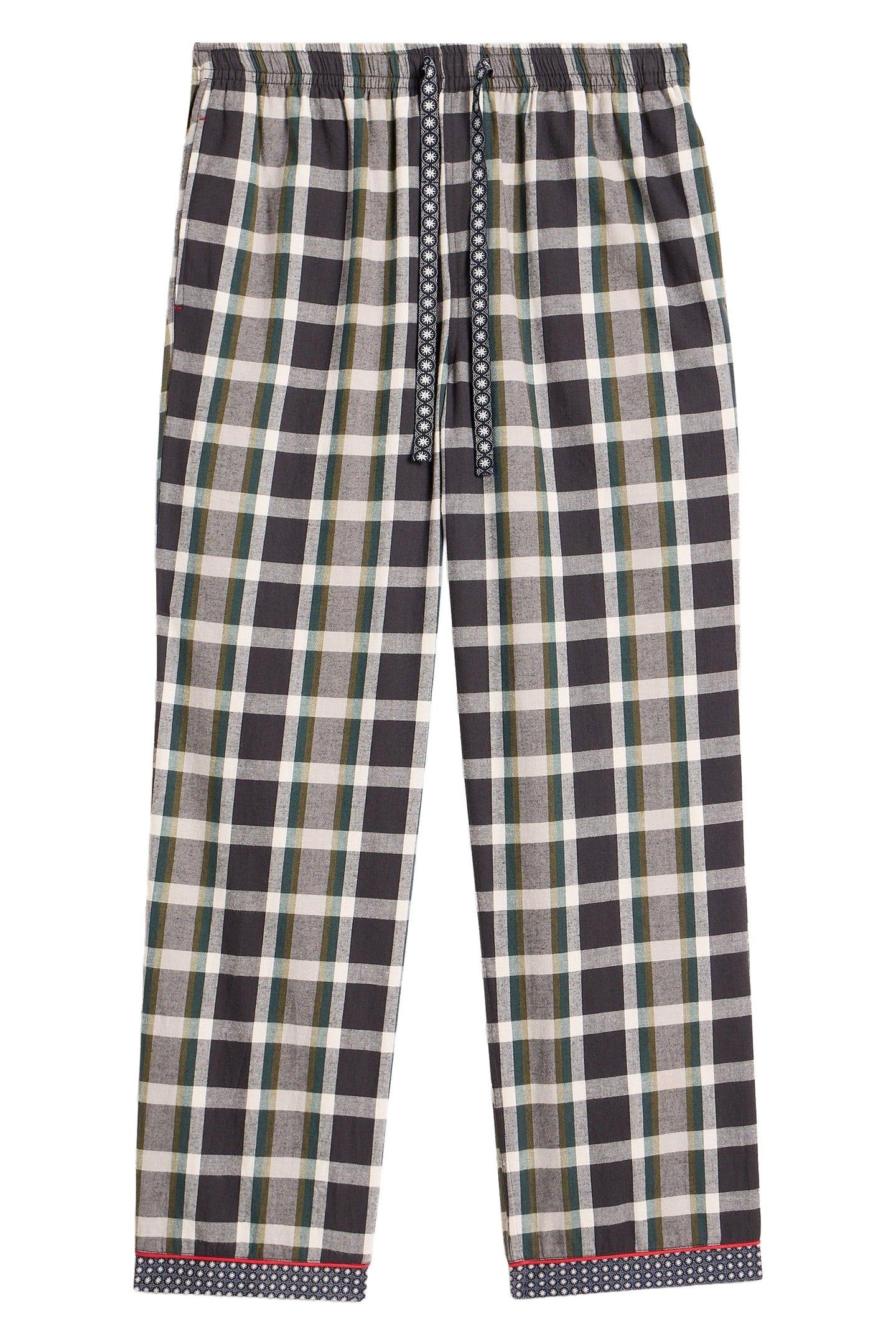 MOORLAND FLANNEL PJ TROUSER GREY MULTI 2