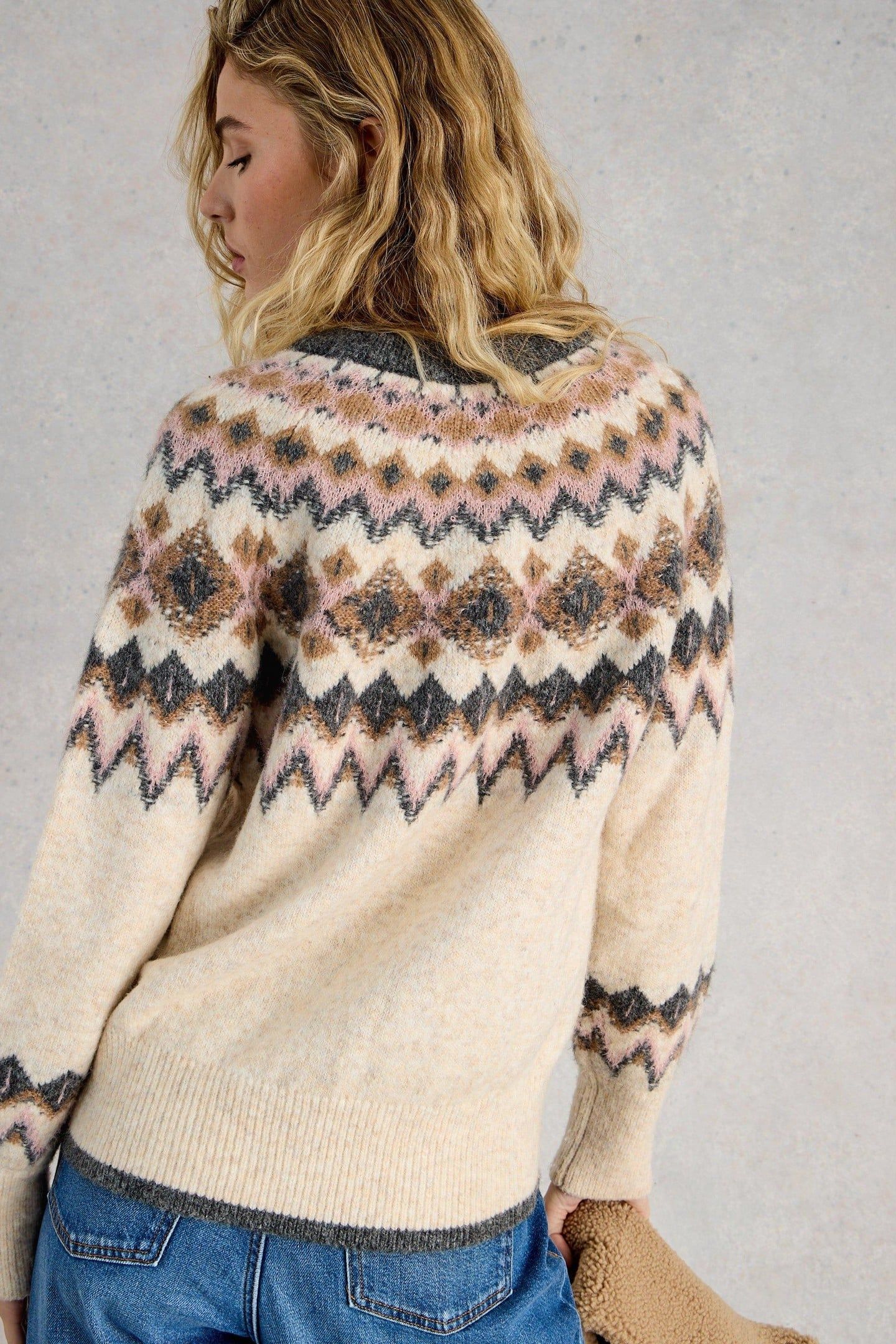 ARCTIC FAIRISLE JUMPER NATURAL MULTI 3