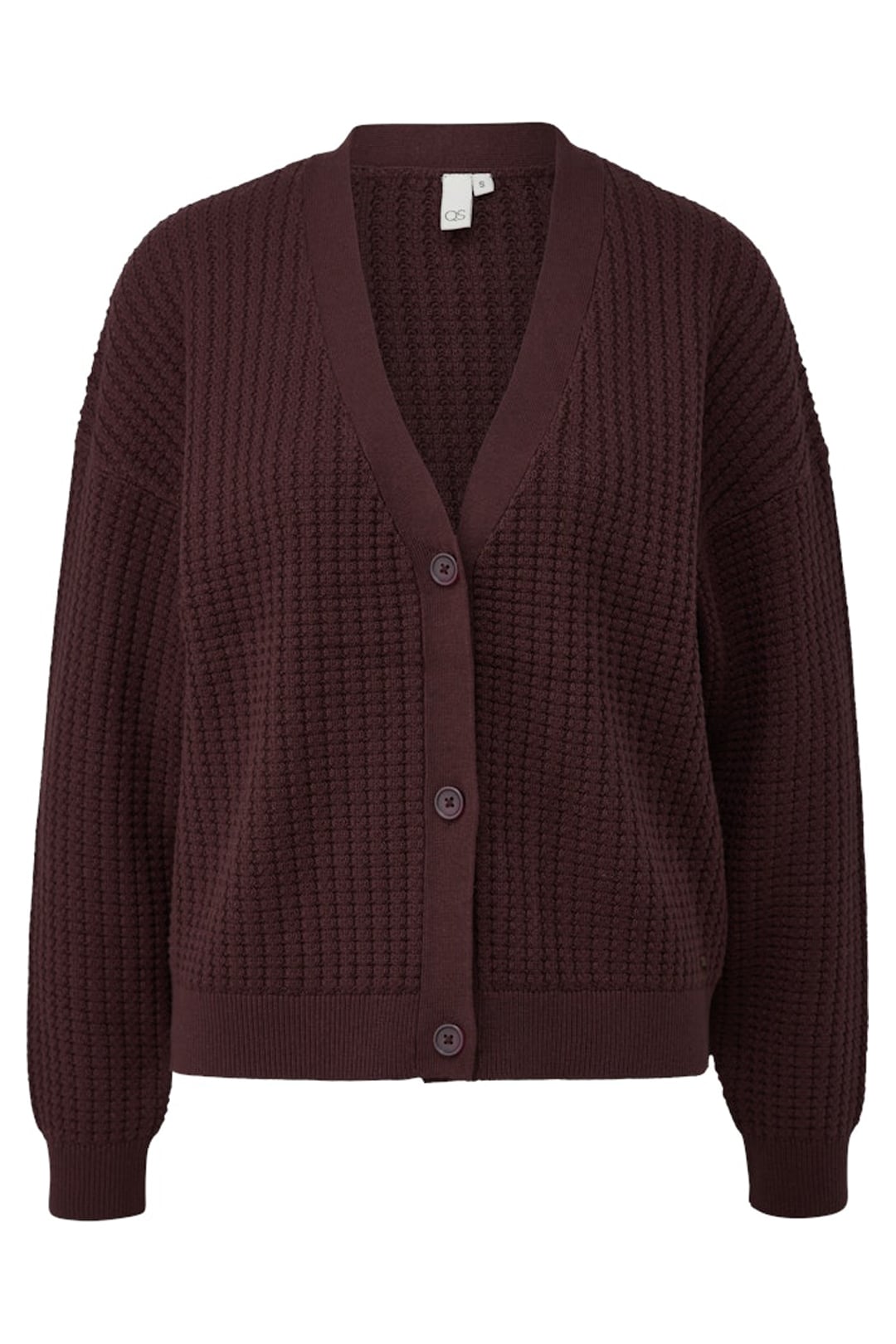 S.OLIVER-QS CARDIGAN AUBERGINE 4