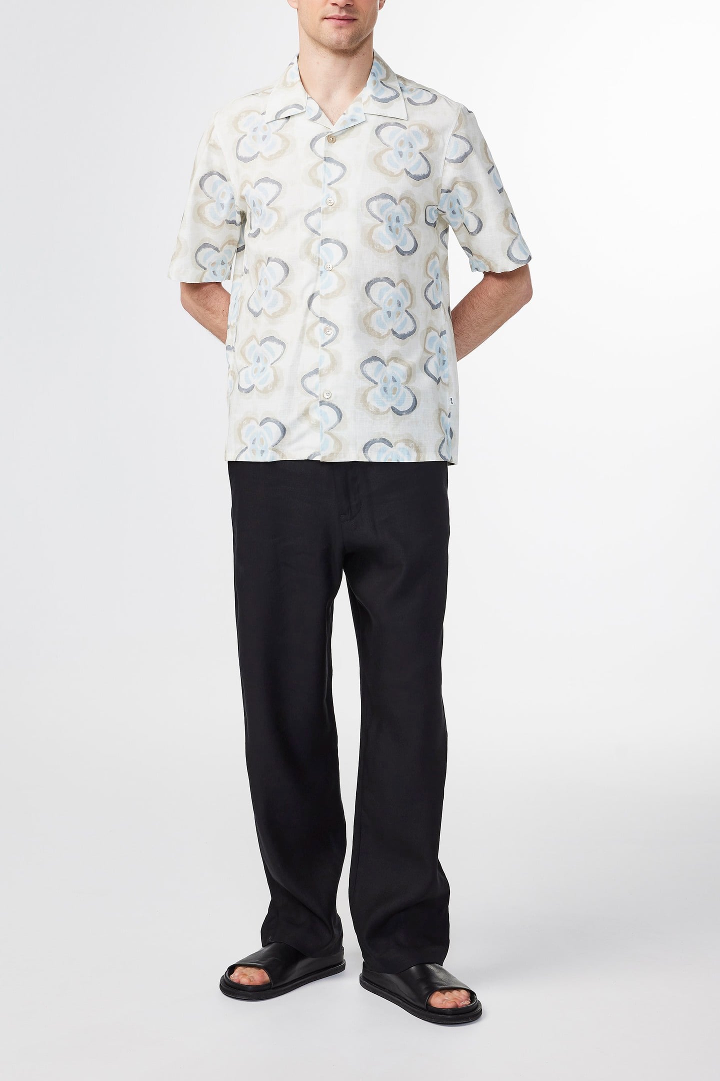 OLE SS SHIRT 5210 ECRU PRINT 1