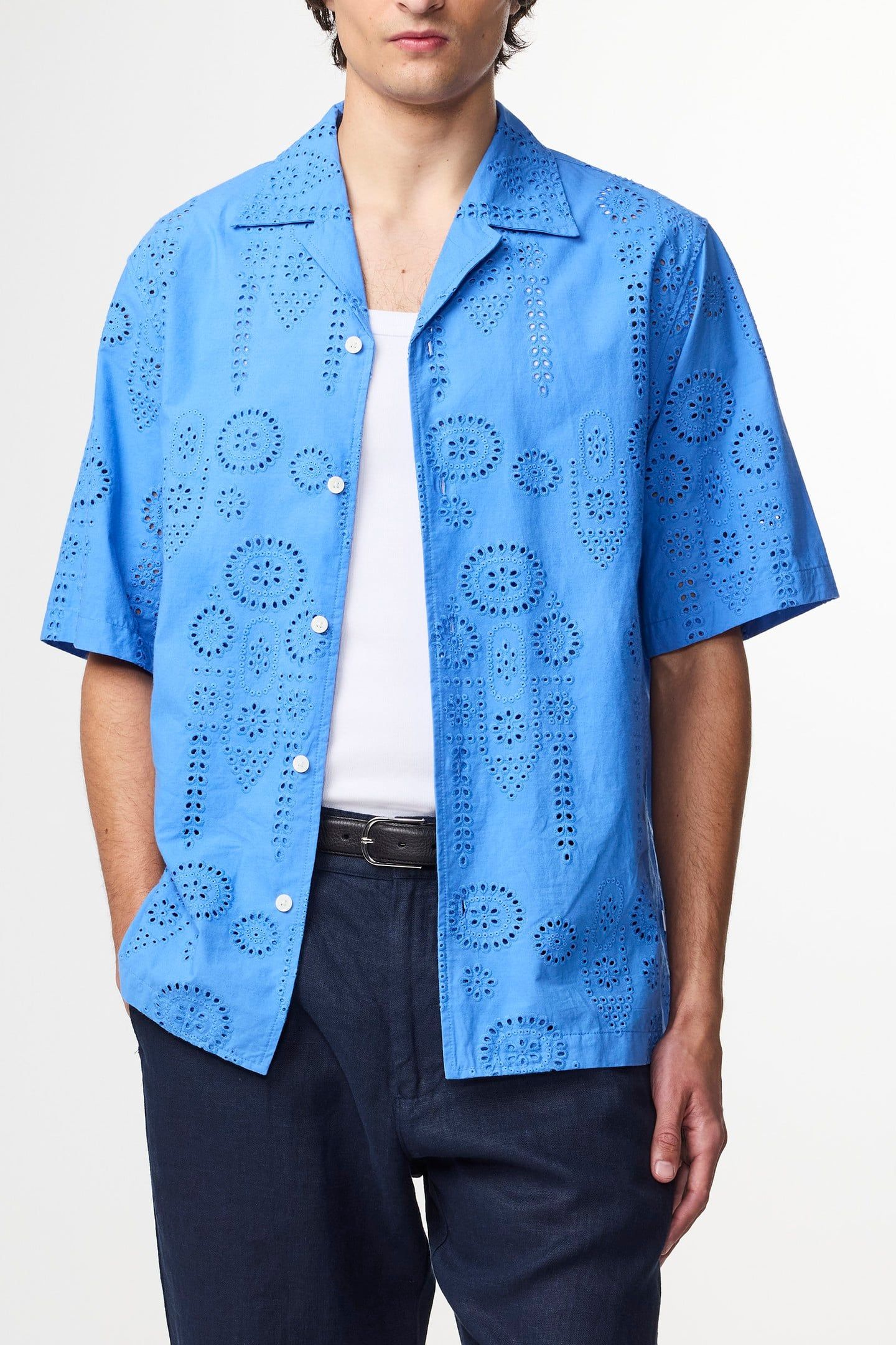 BEN SHORT SLEEVE SHIRT BLUE QUARTZ 1