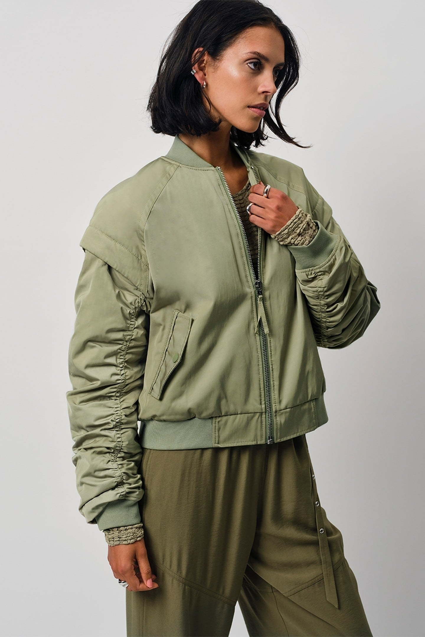 DANTE6-GUYTON DETACHABLE BOMBER JACKET SUNLIT GRASS 3