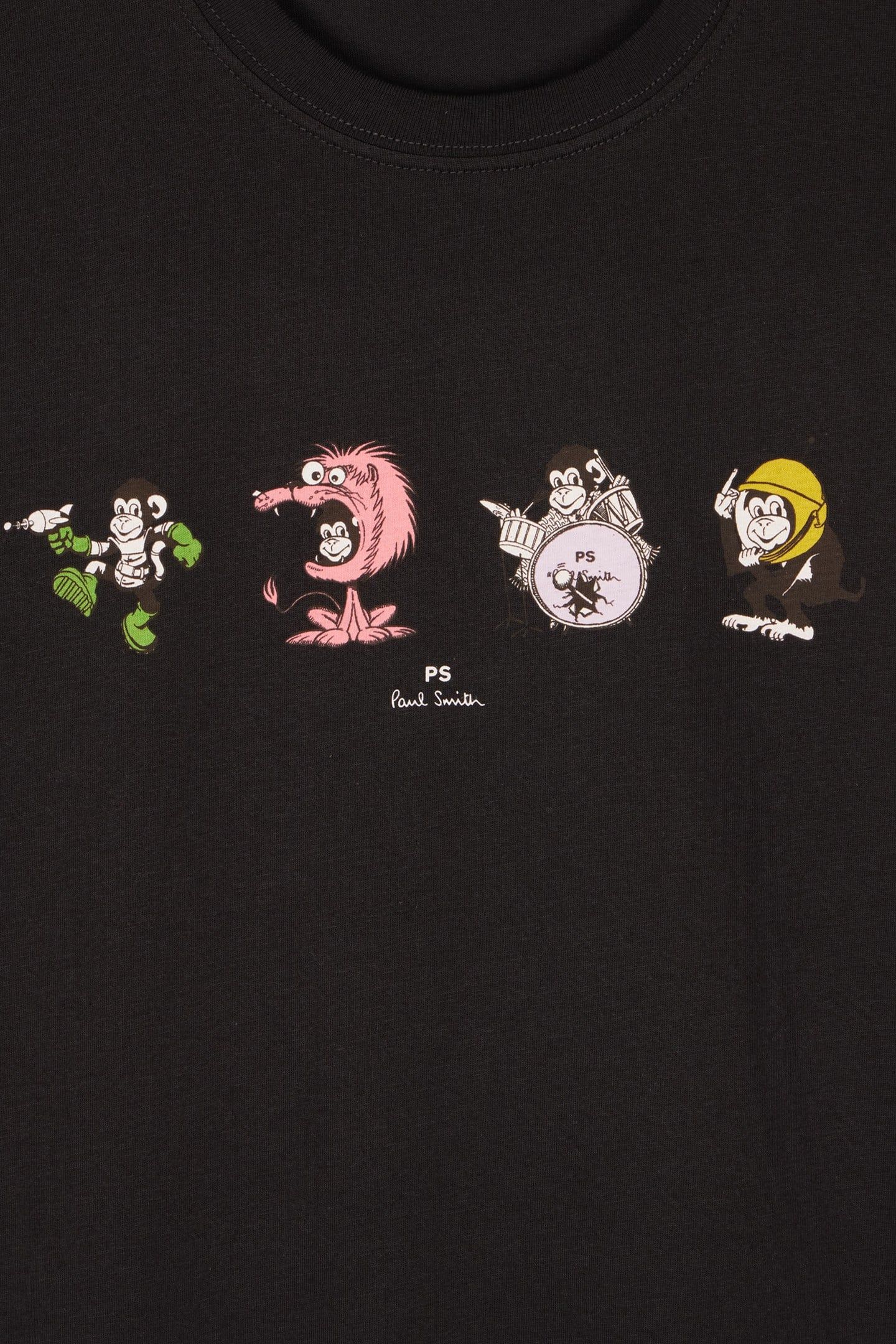 MENS REG FIT TSHIRT 4 MONKIES BLACK 5
