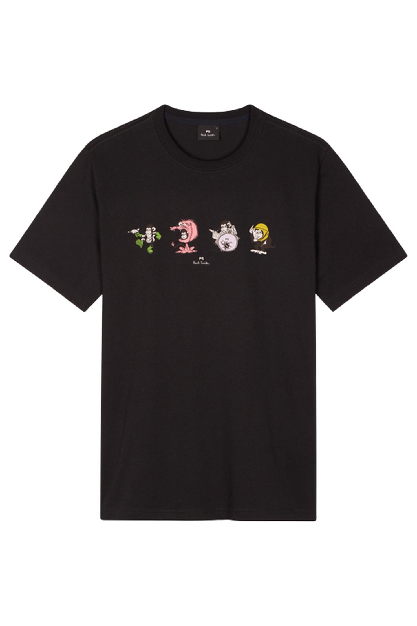 MENS REG FIT TSHIRT 4 MONKIES BLACK 4