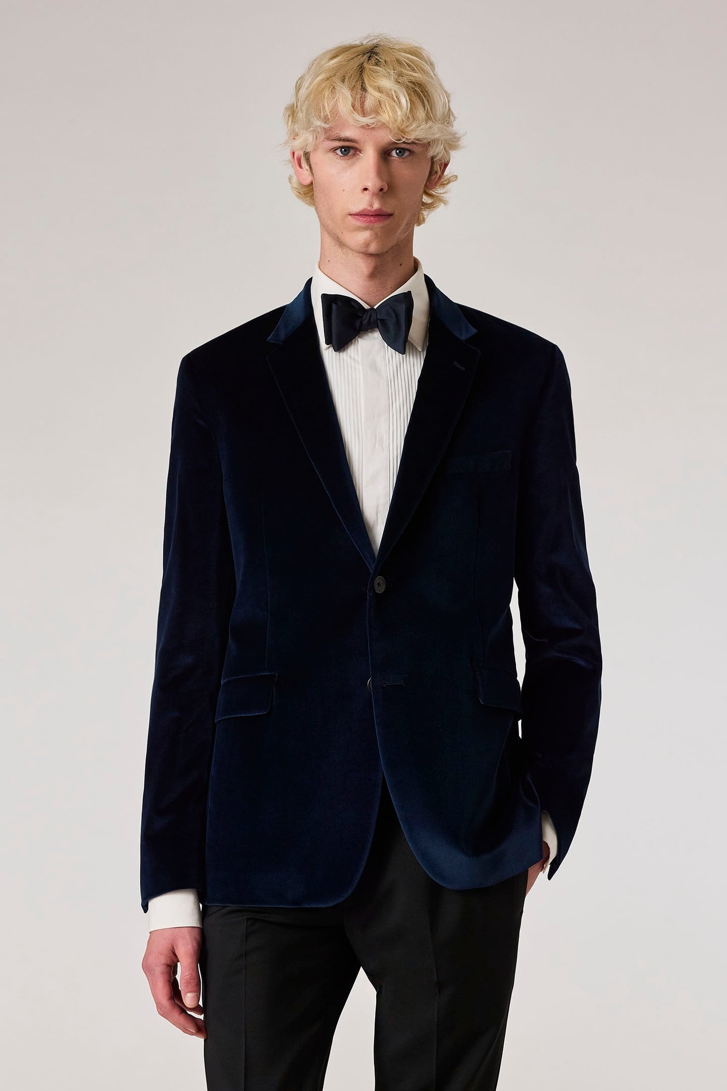MENS SLIM FIT 2 BTN JACKET INKY BLUE 3
