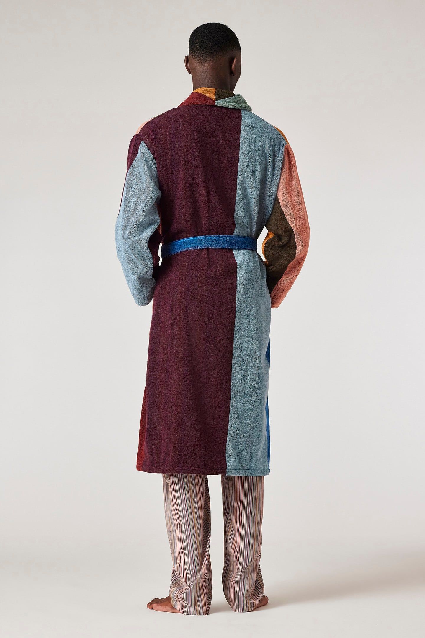 MEN ROBE ARTIST ALLOVER ARTIST STRIPE 2