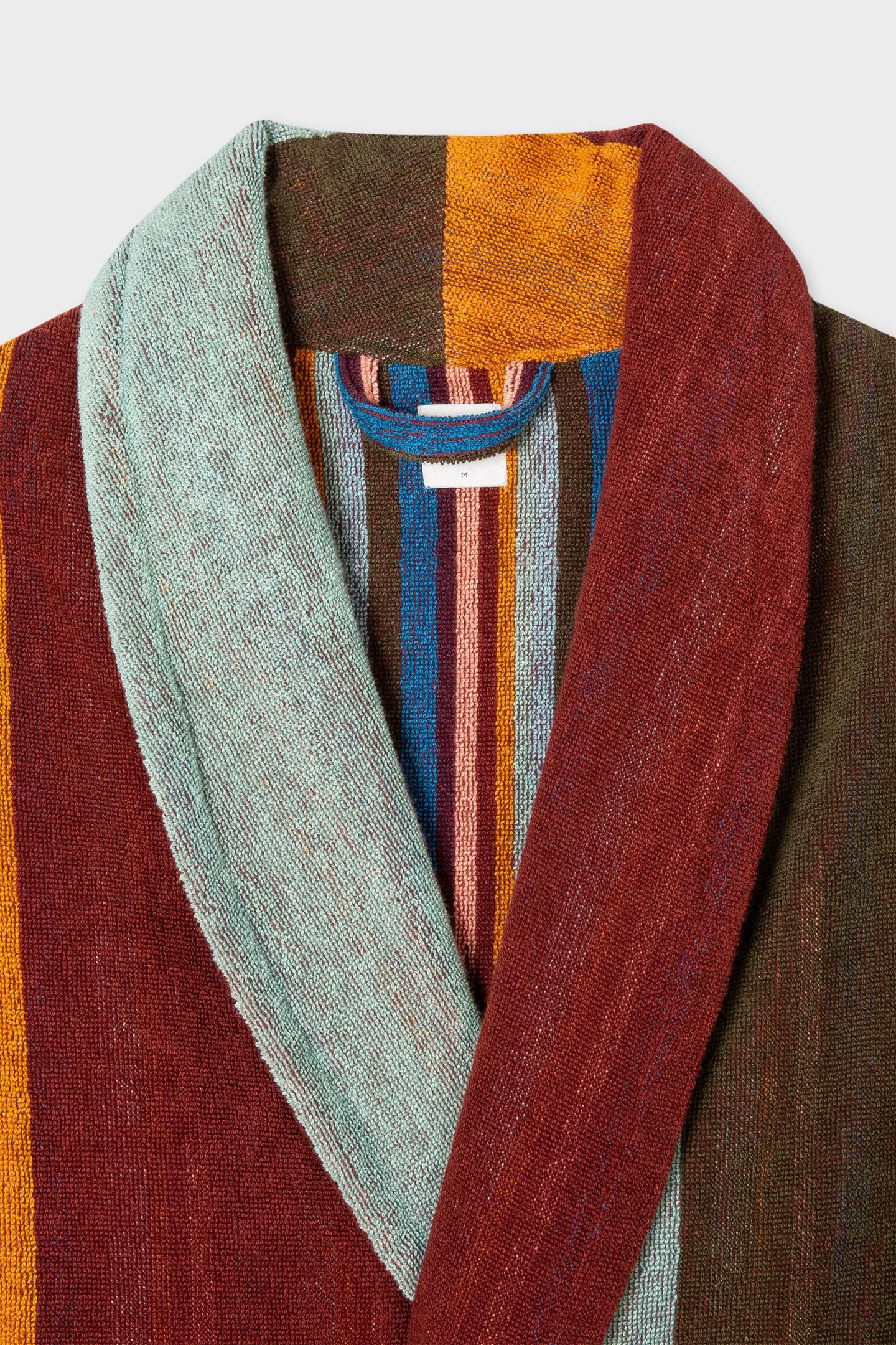 MEN ROBE ARTIST ALLOVER ARTIST STRIPE 6