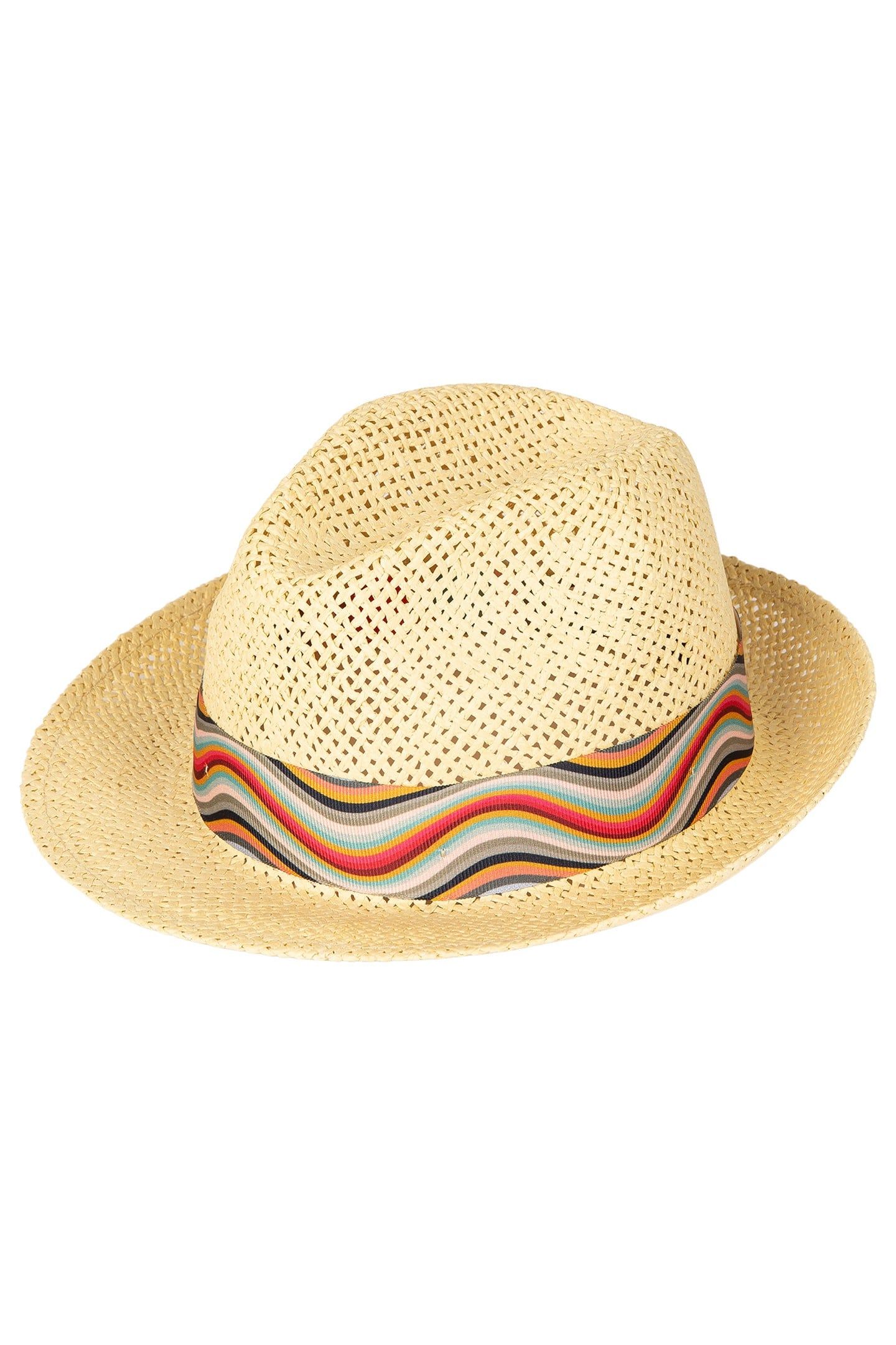 WOMEN HAT SWIRL RIBBN MULTI COLOURED 2