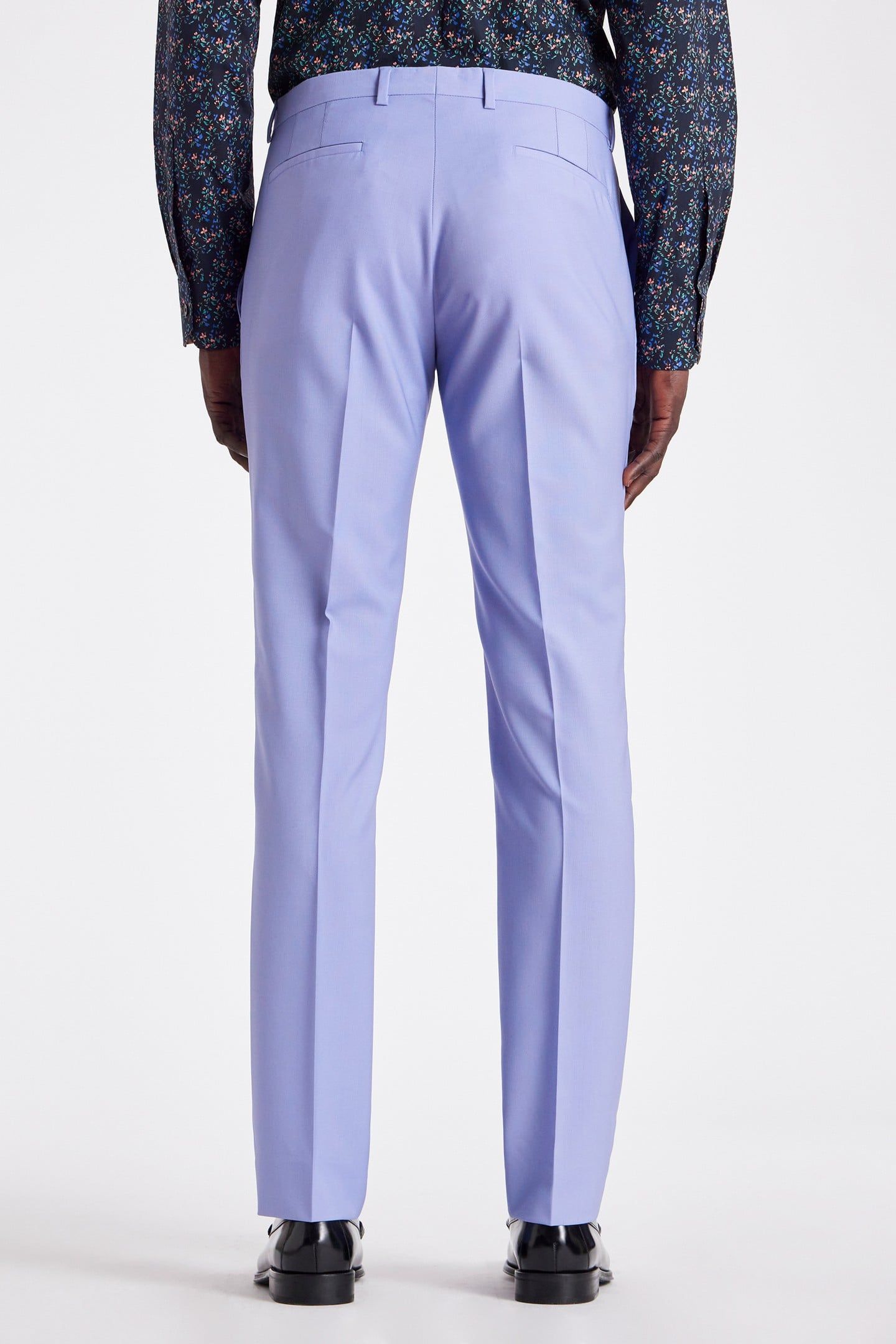 MENS SLIM FIT 2BTN SUIT PURPLE 4