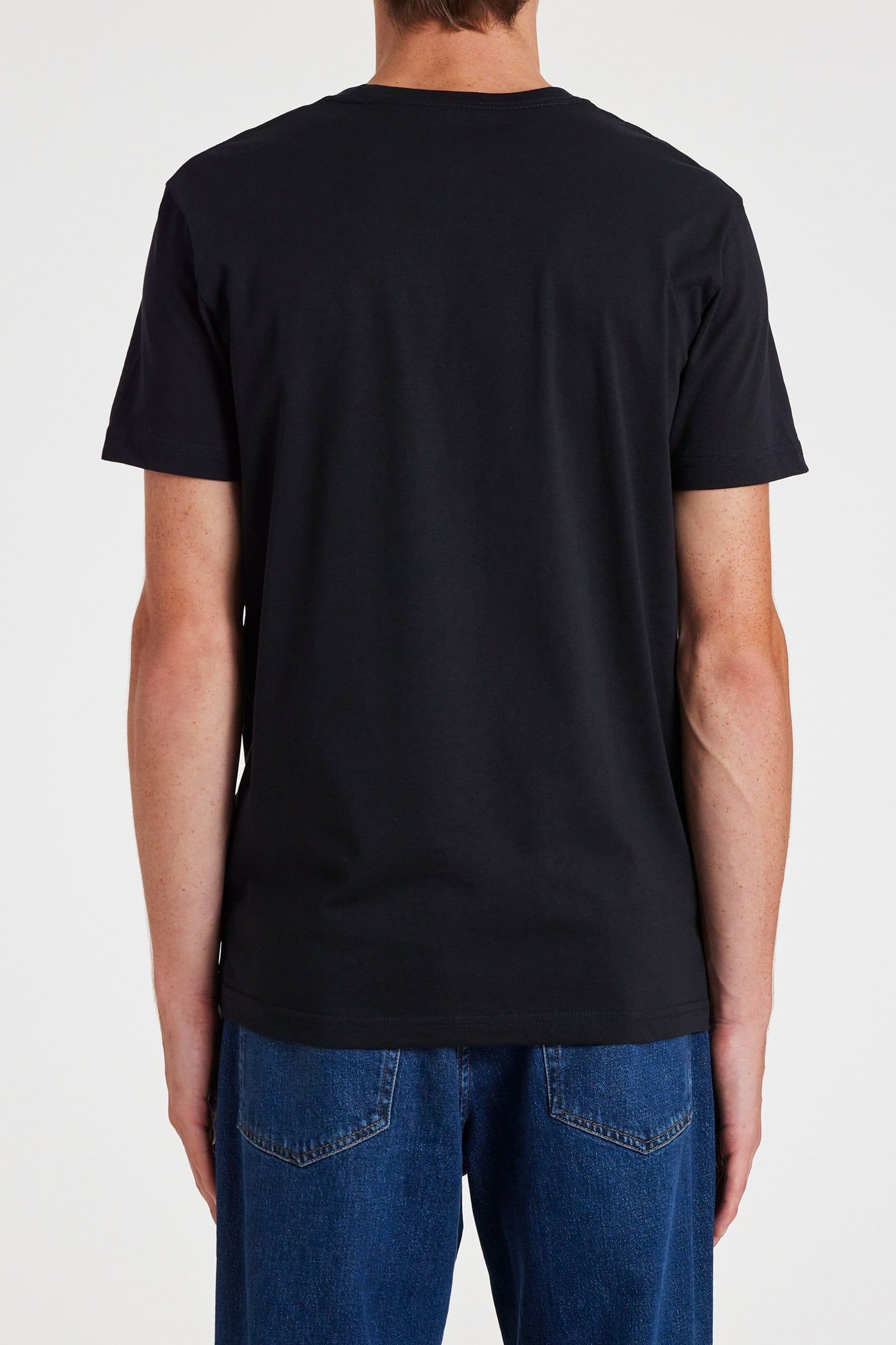 MENS REG FIT TSHIRT ZEBRA REPEAT VERY DARK NAVY 2