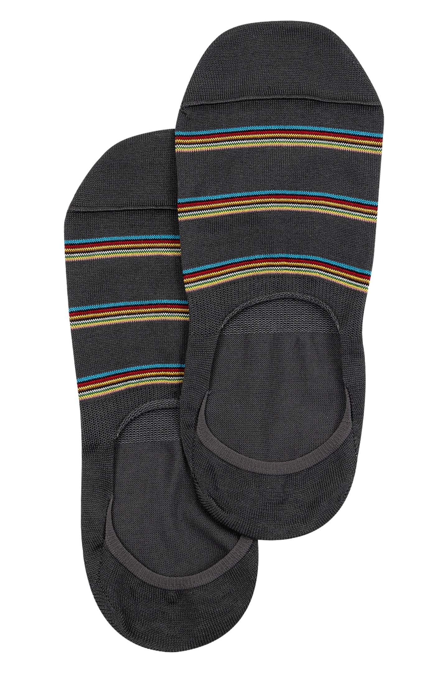 MEN SOCK SIG BLK NO SHOW SLATE 1
