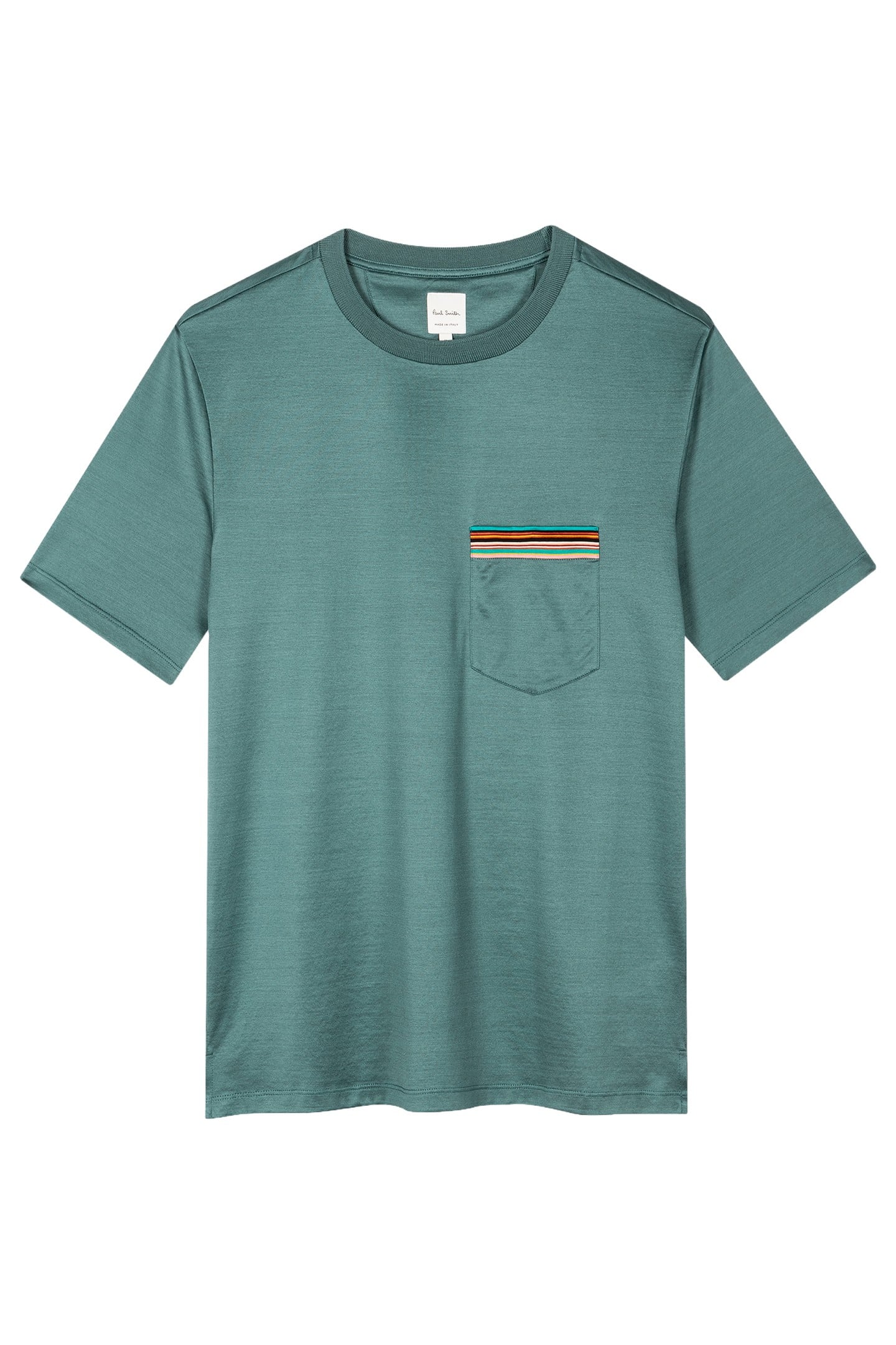 MENS TSHIRT STRIPE PKT INKY BLUE 3