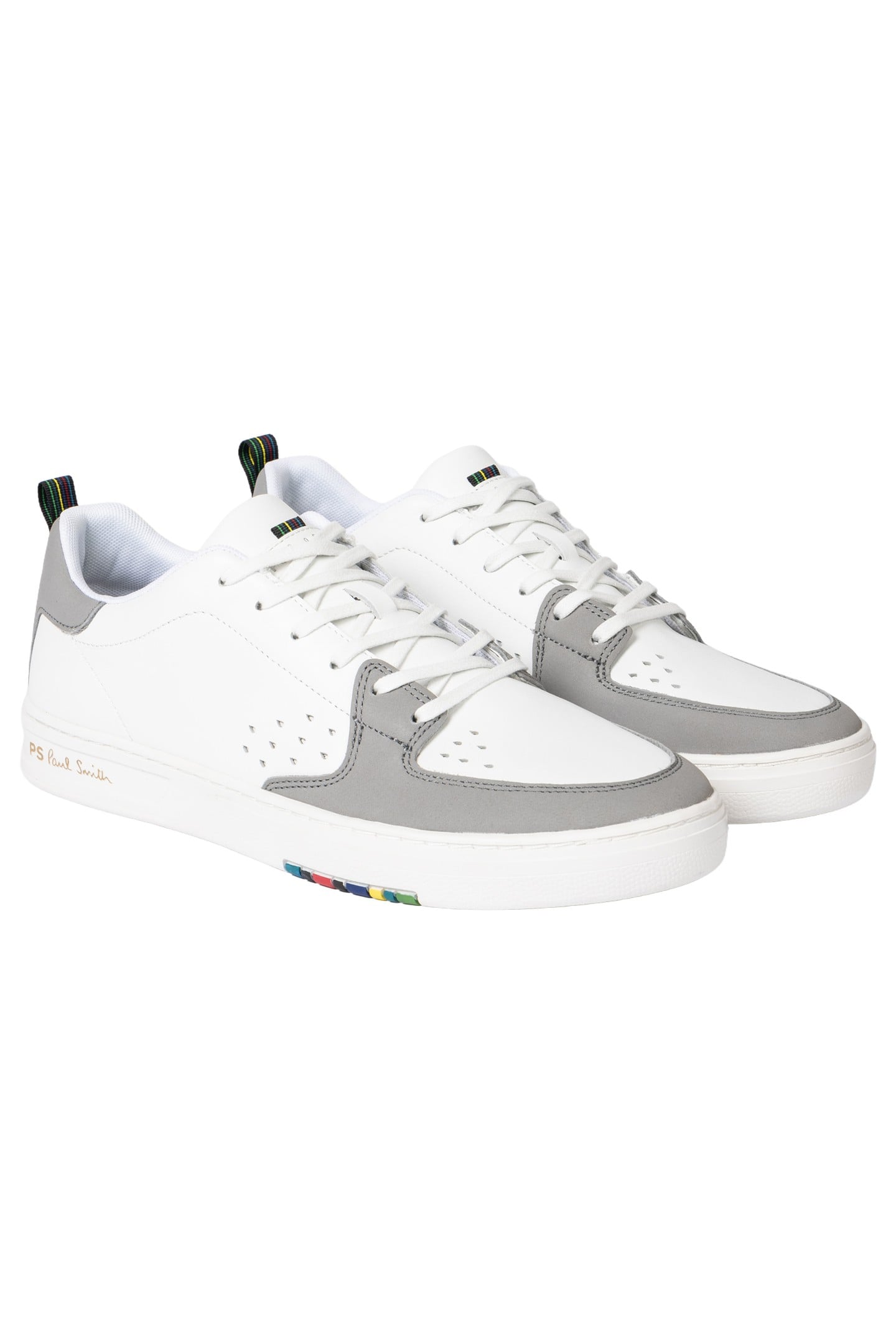MENS SHOE COSMO WHITE GREY TOE WHITE 2