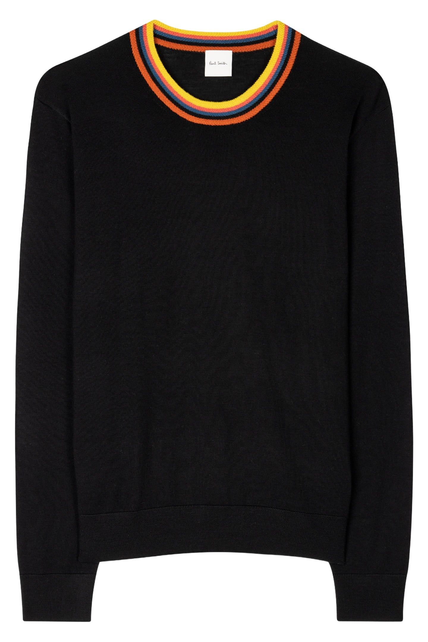 WOMENS KNITTED PULLOVER CREW NECK BLACK 1