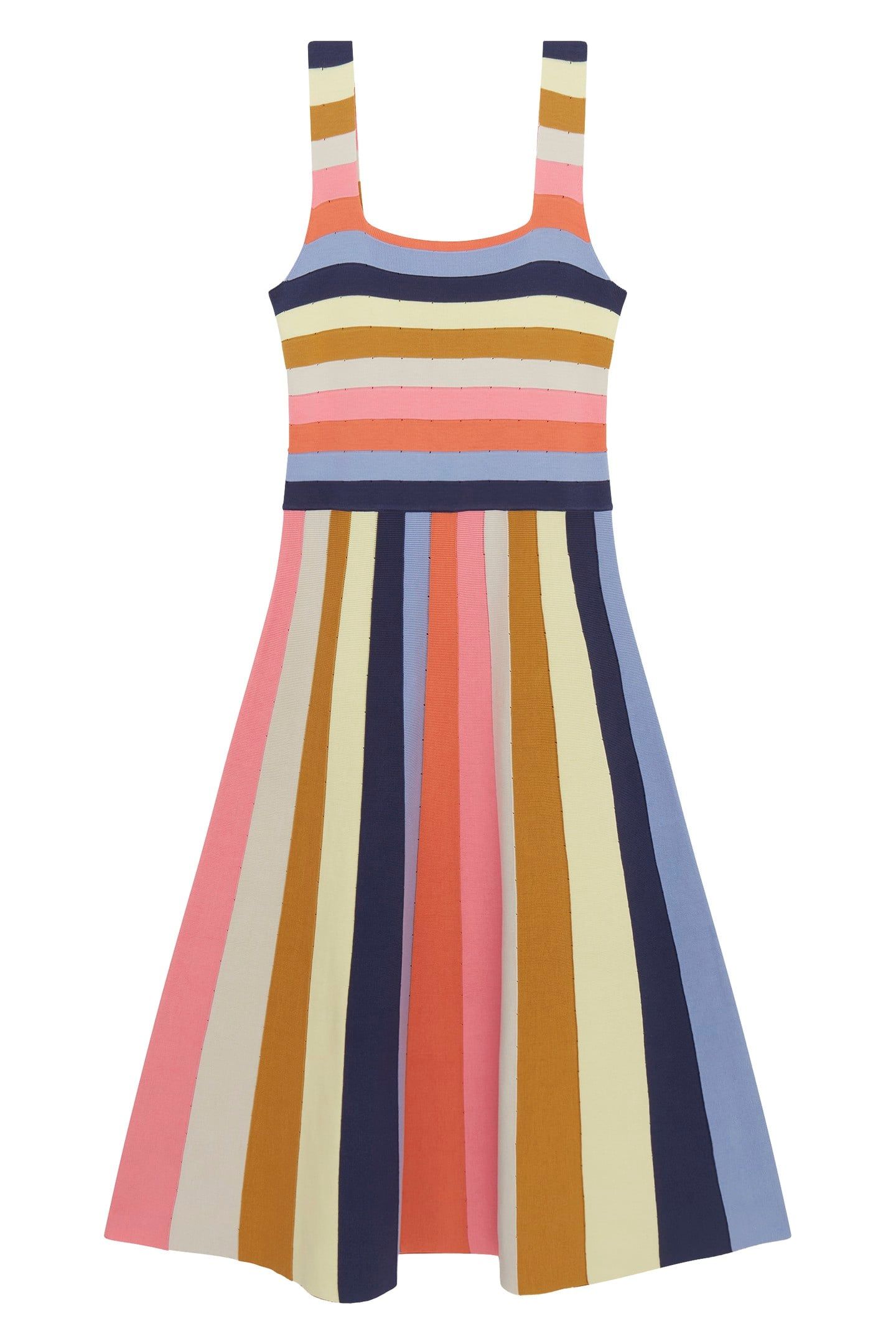 WOMENS KNITTED DRESS MULTI COLOURED 4
