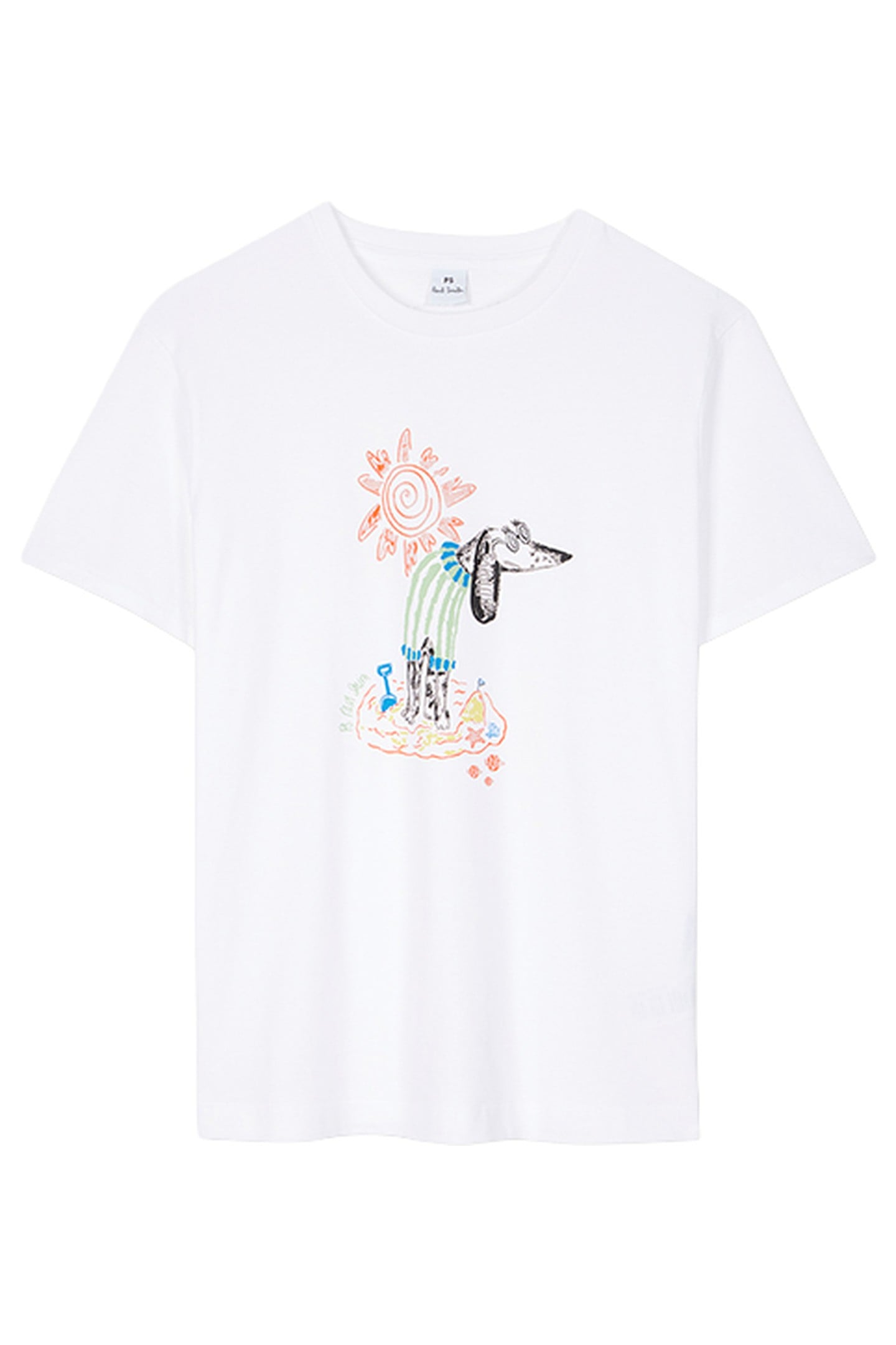 WOMENS BEACH DOG T-SHIRT WHITE 3
