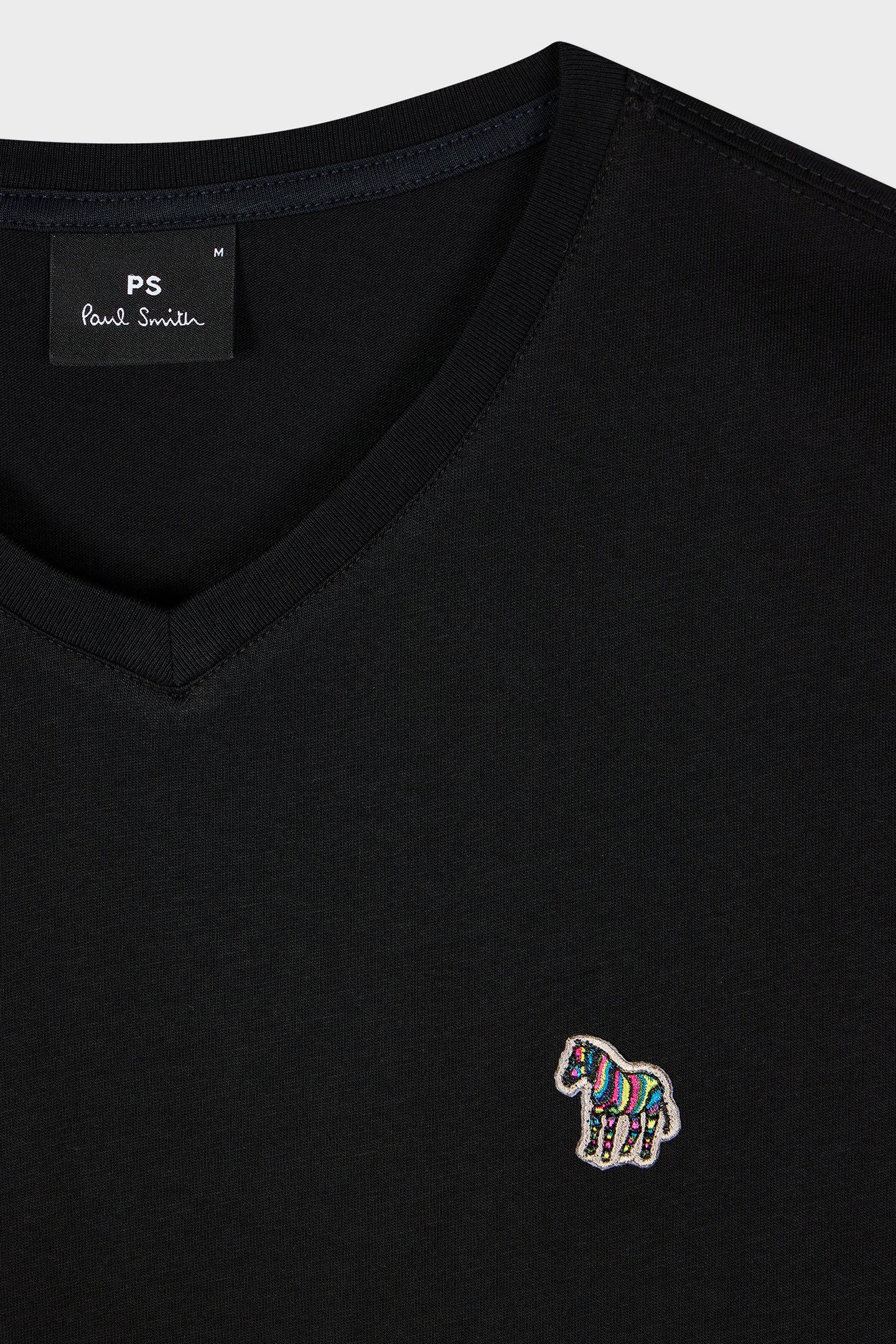 MENS SS VN TSHIRT ZEBRA BADGE BLACK 6