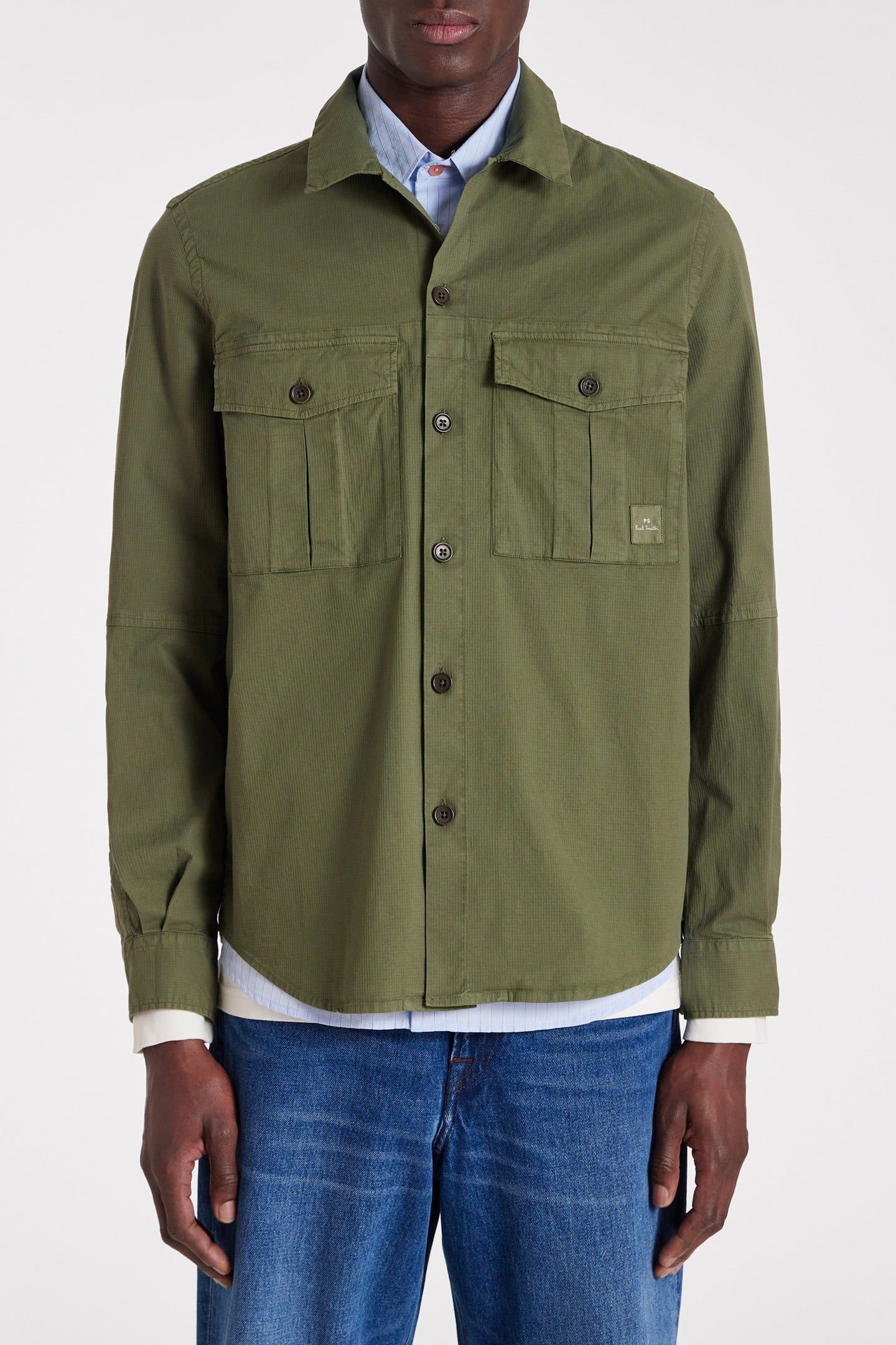 MENS UTILITY SHIRT BOTTLE GREEN 1