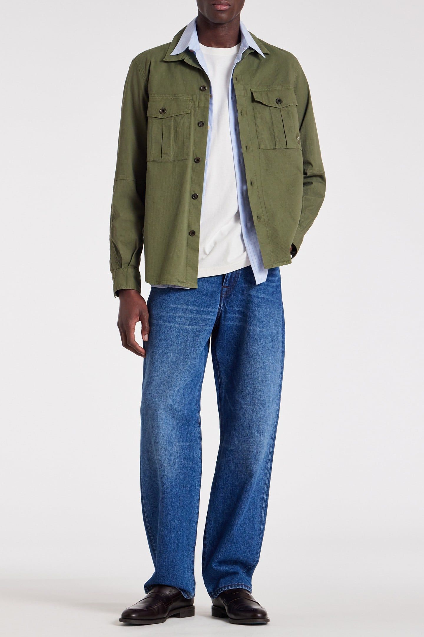 MENS UTILITY SHIRT BOTTLE GREEN 3