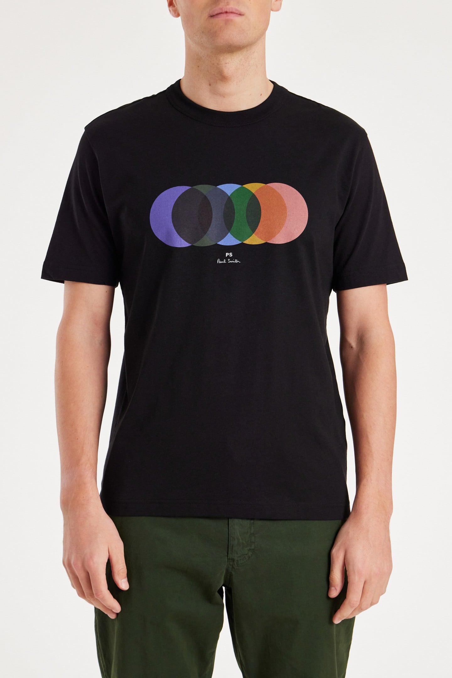 MENS SS TSHIRT CIRCLES BLACK 1