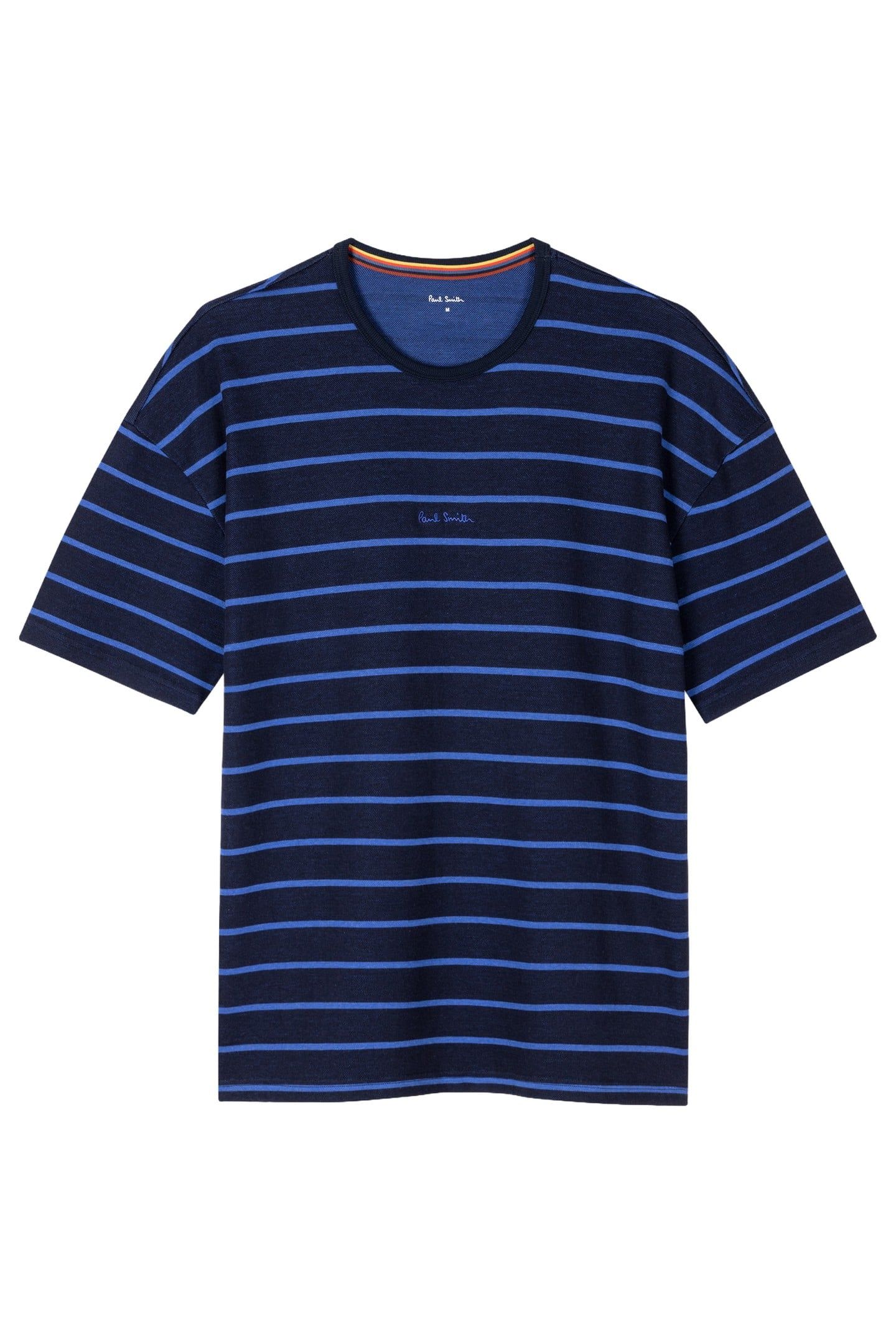 MEN TOP RELAX LOGO STRIPE INKY BLUE 4
