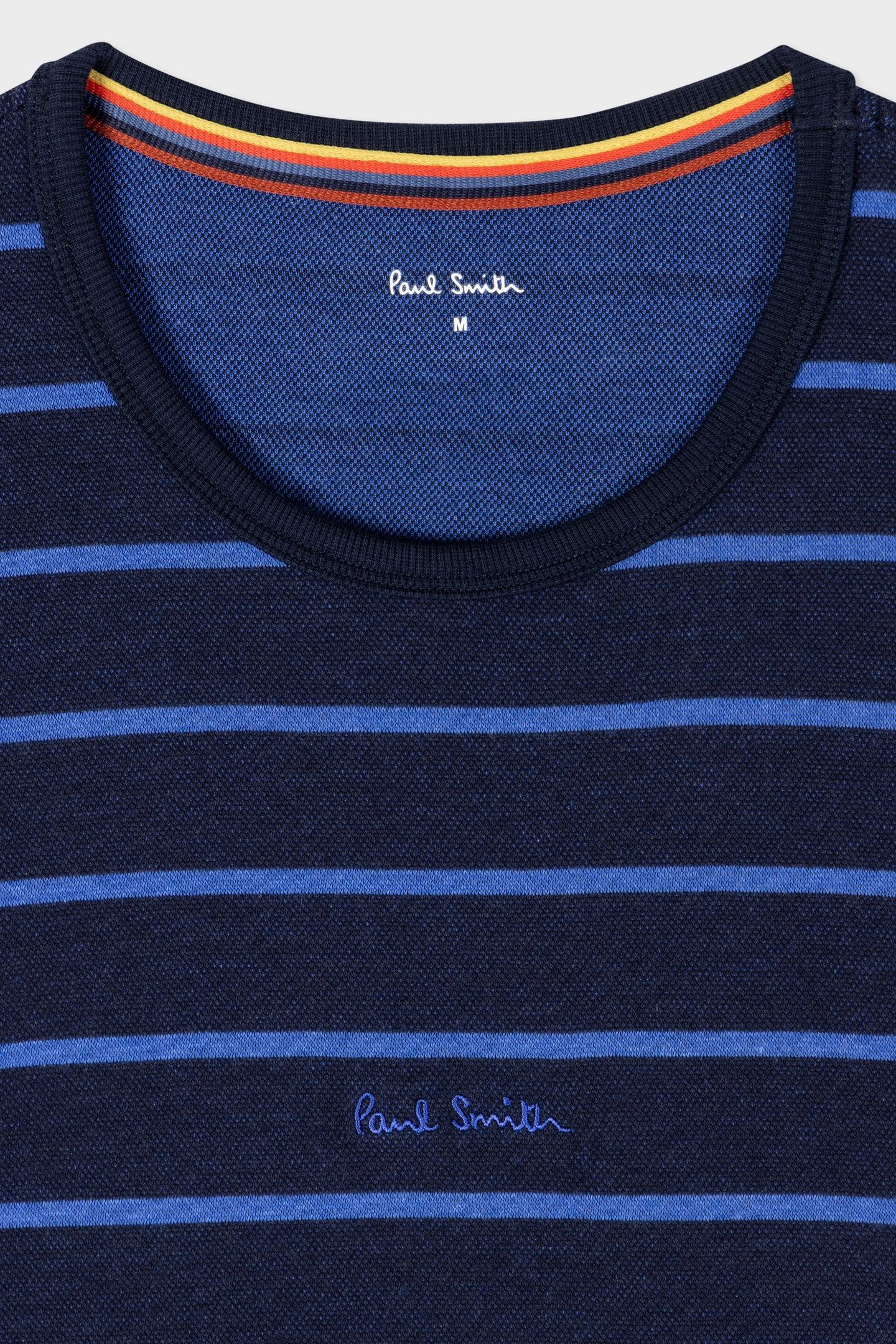 MEN TOP RELAX LOGO STRIPE INKY BLUE 5
