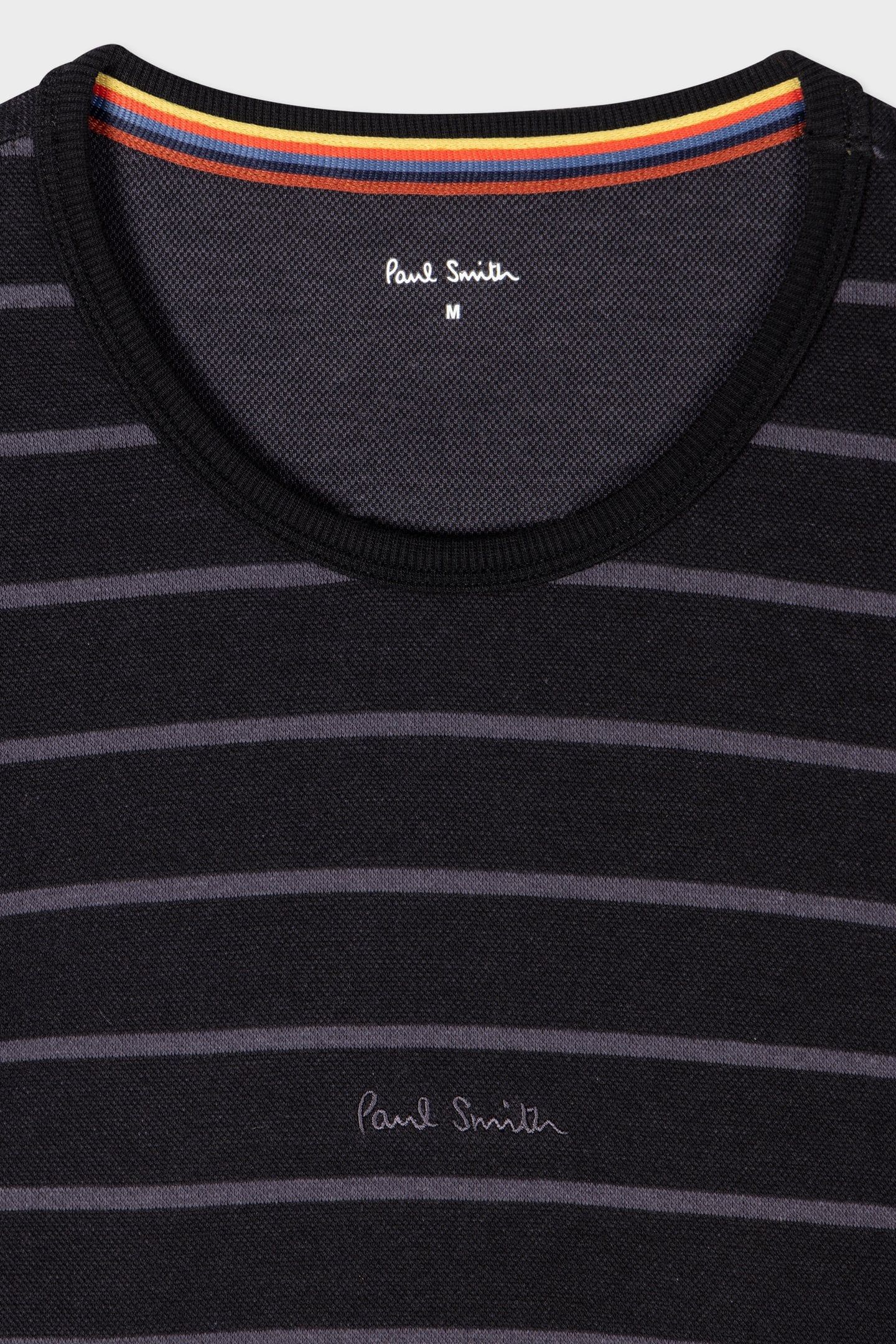 MEN TOP RELAX LOGO STRIPE BLACK 2