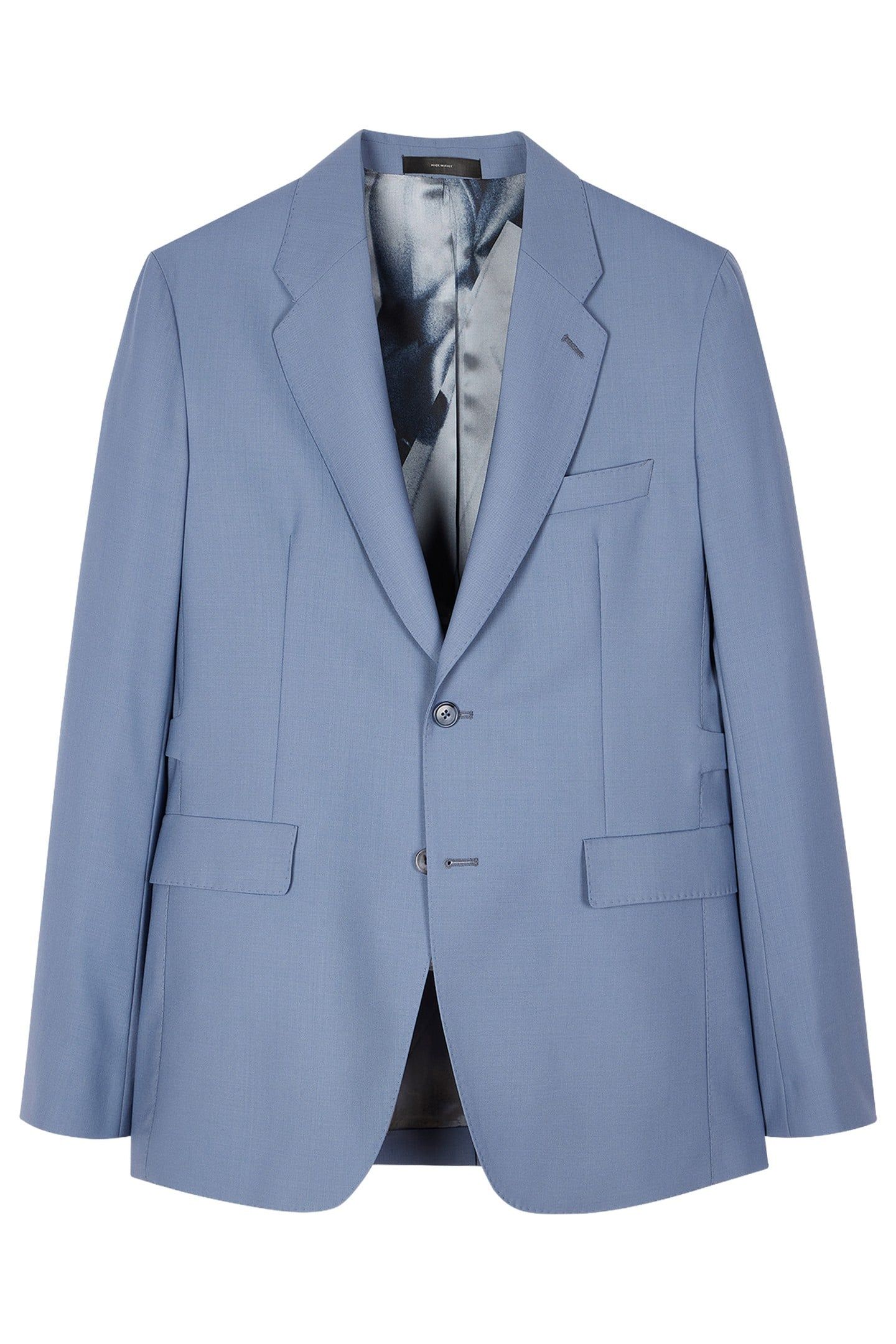 MENS 2 BUTTON JACKET PETROL BLUE 4
