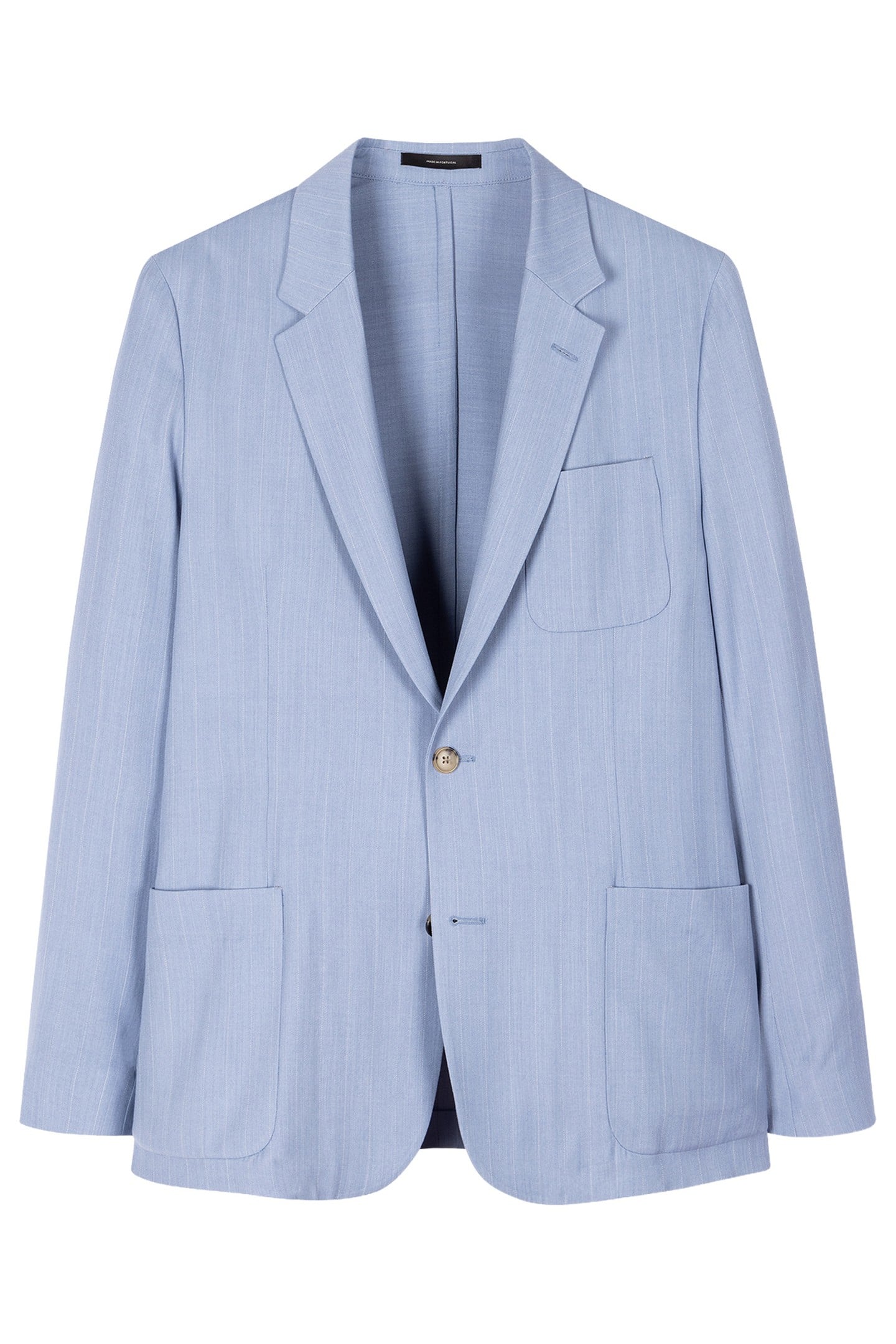 MENS 2 BTN PATCH POCKET JACKET BLUE 4