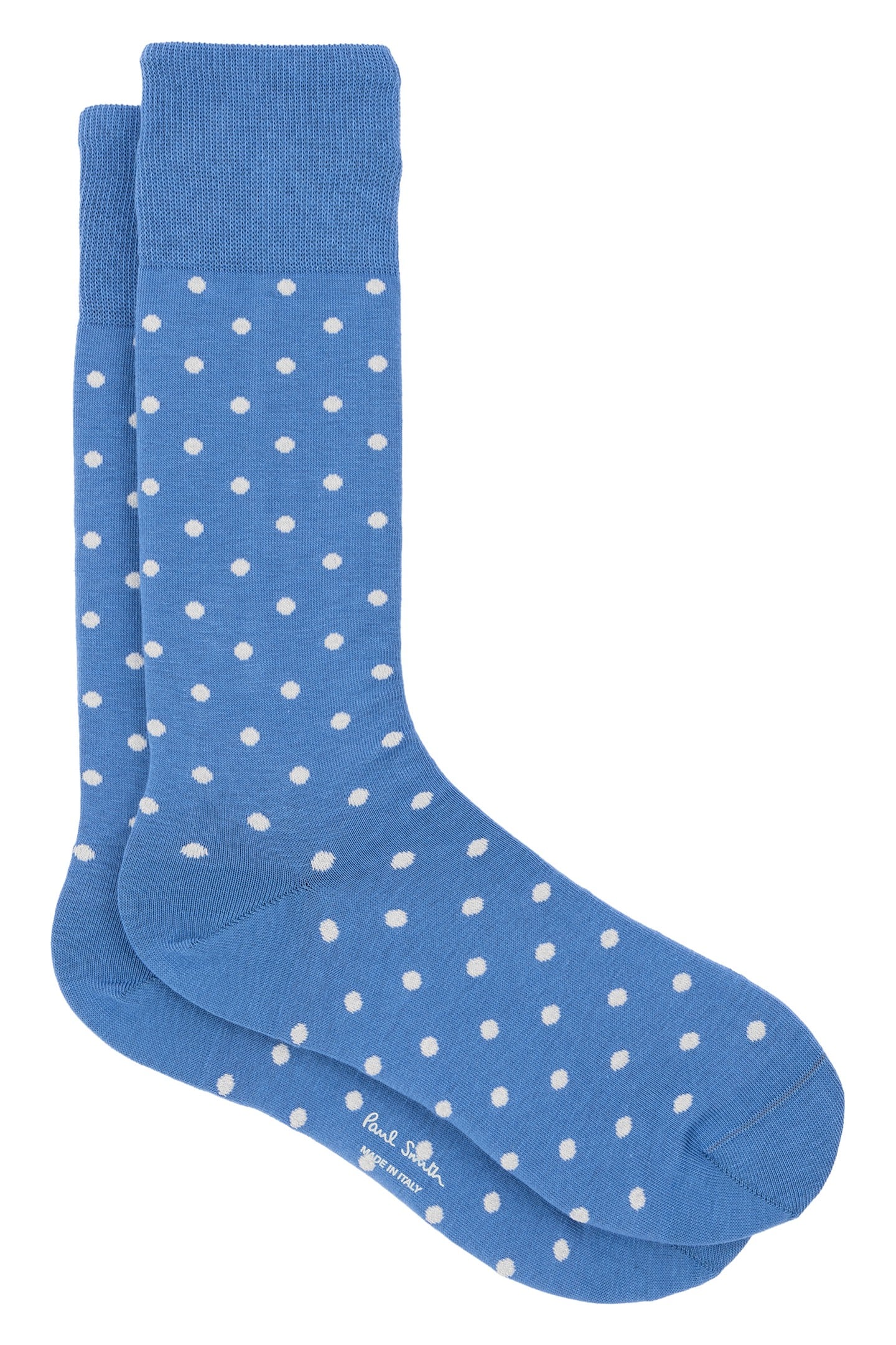 MEN SOCK FERNANDO POLKA TURQUOISE 1