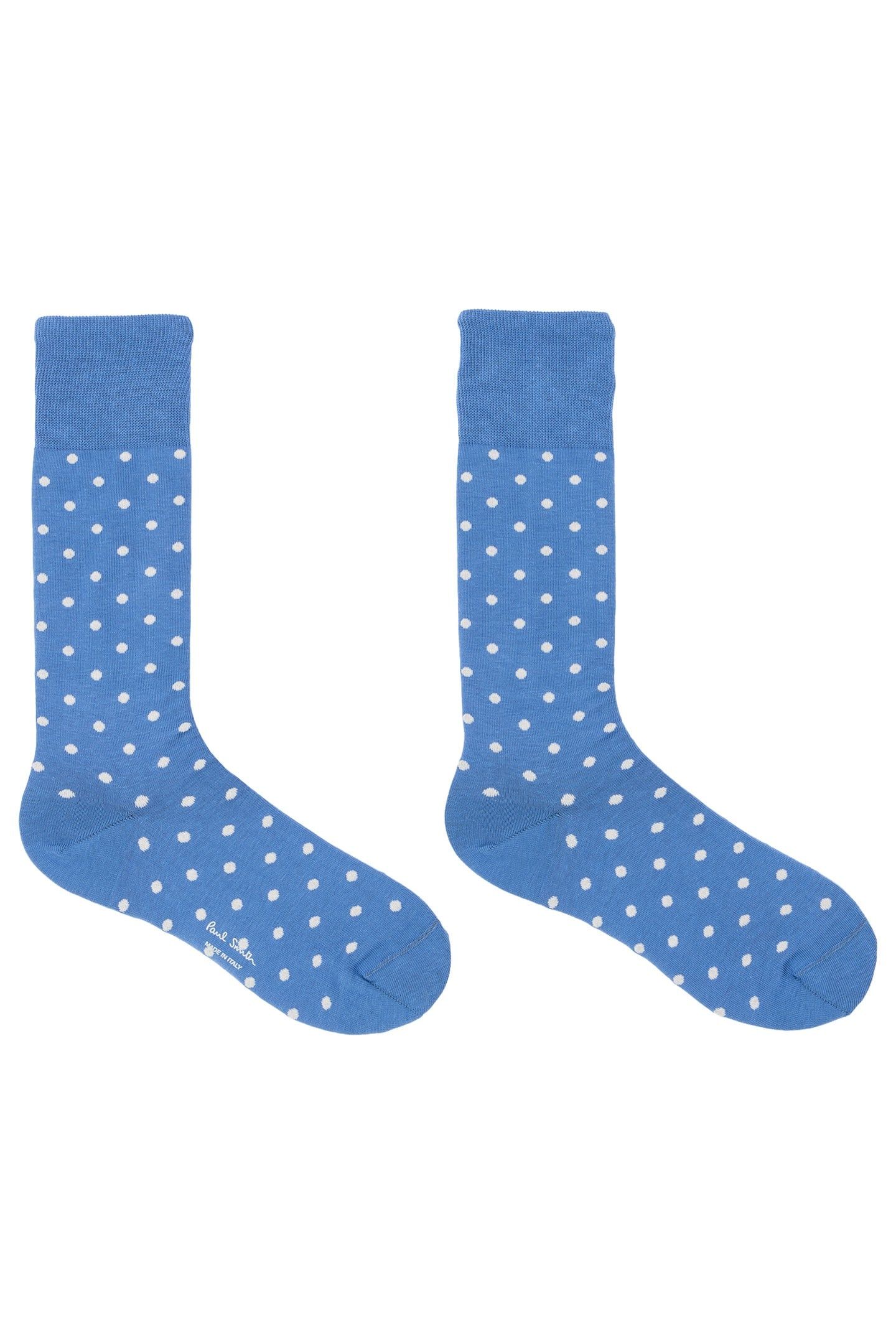 MEN SOCK FERNANDO POLKA TURQUOISE 2