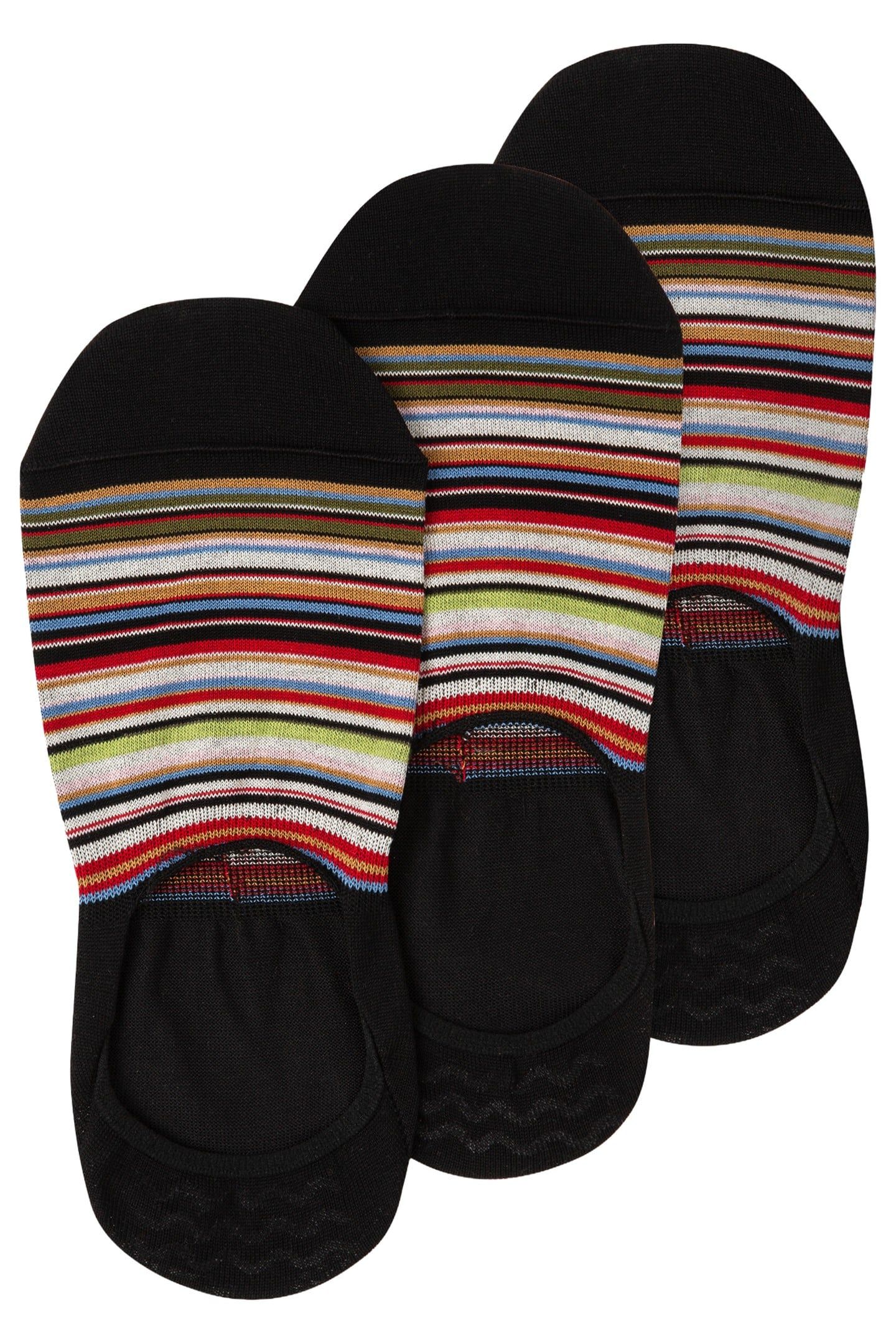 MEN SOCK SIGNATR NS 3 PCK MULTI COLOURED 1
